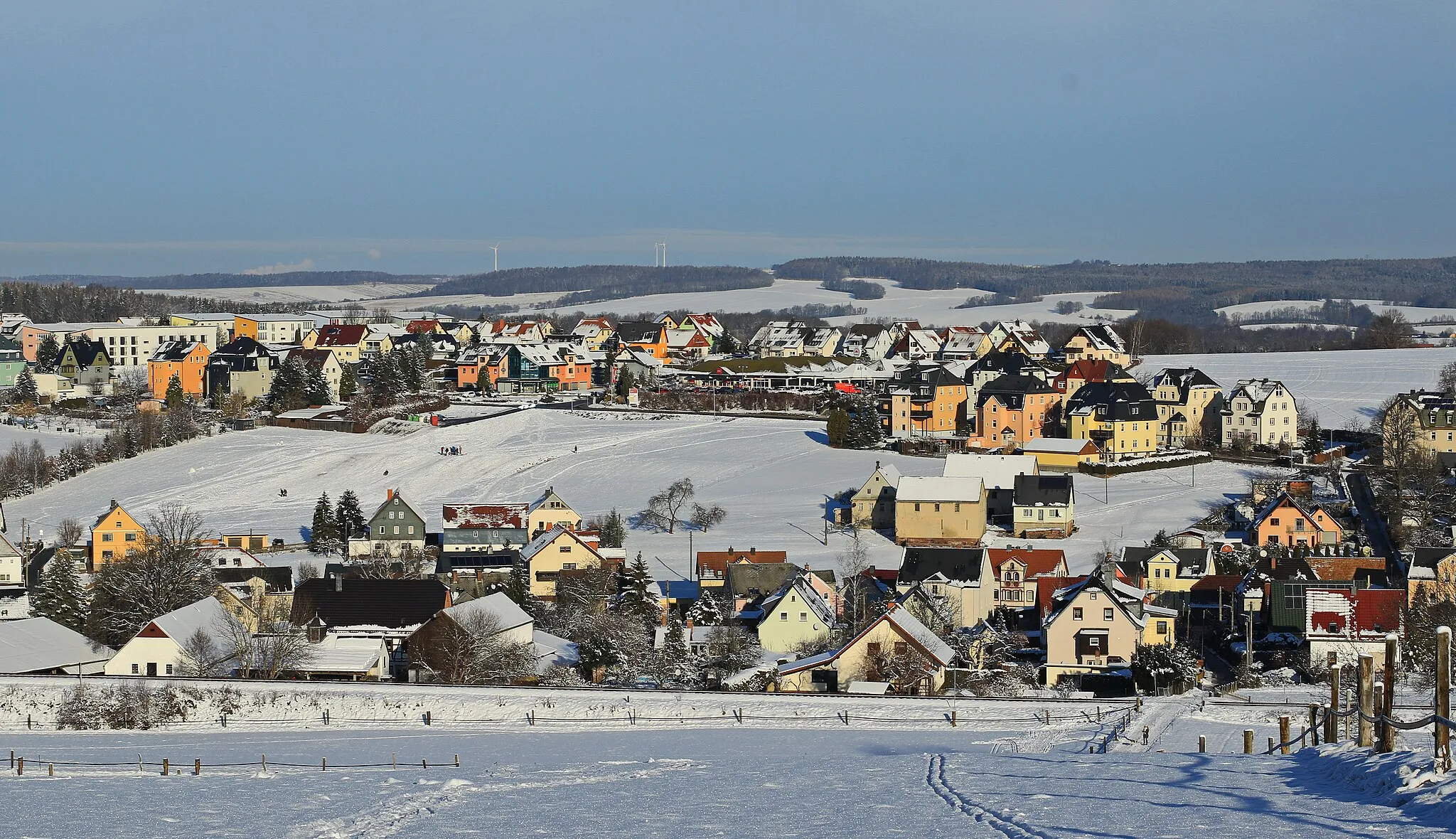 Photo showing: Hohndorf im Erzgebirge, Sachsen.