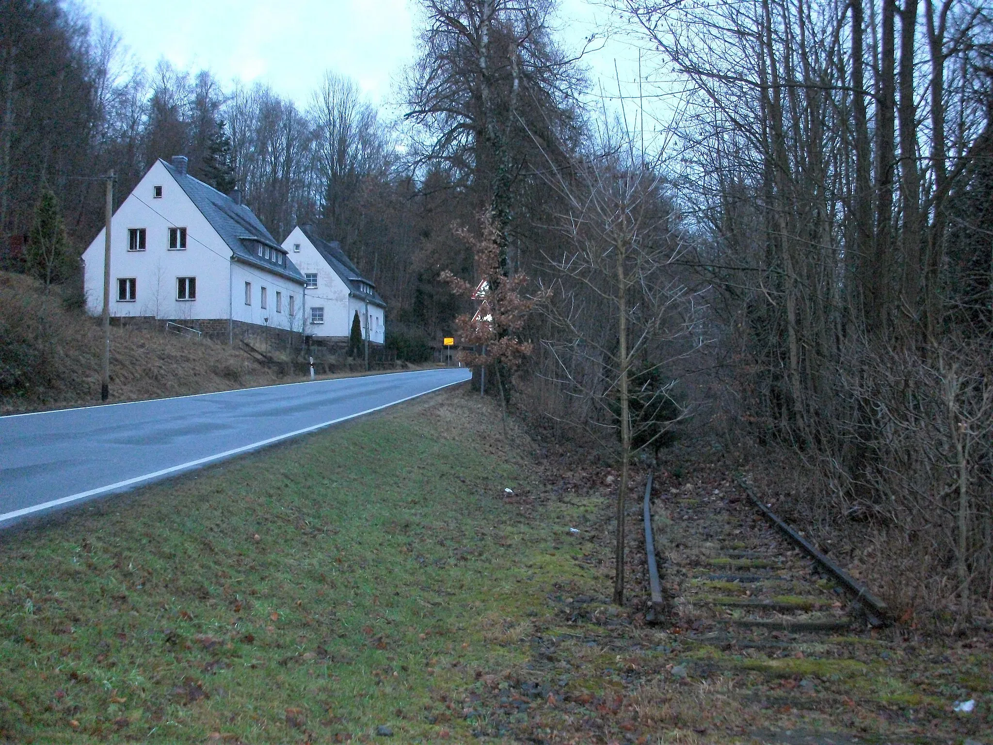 Photo showing: Plattenthal, Gleisreste (2016)