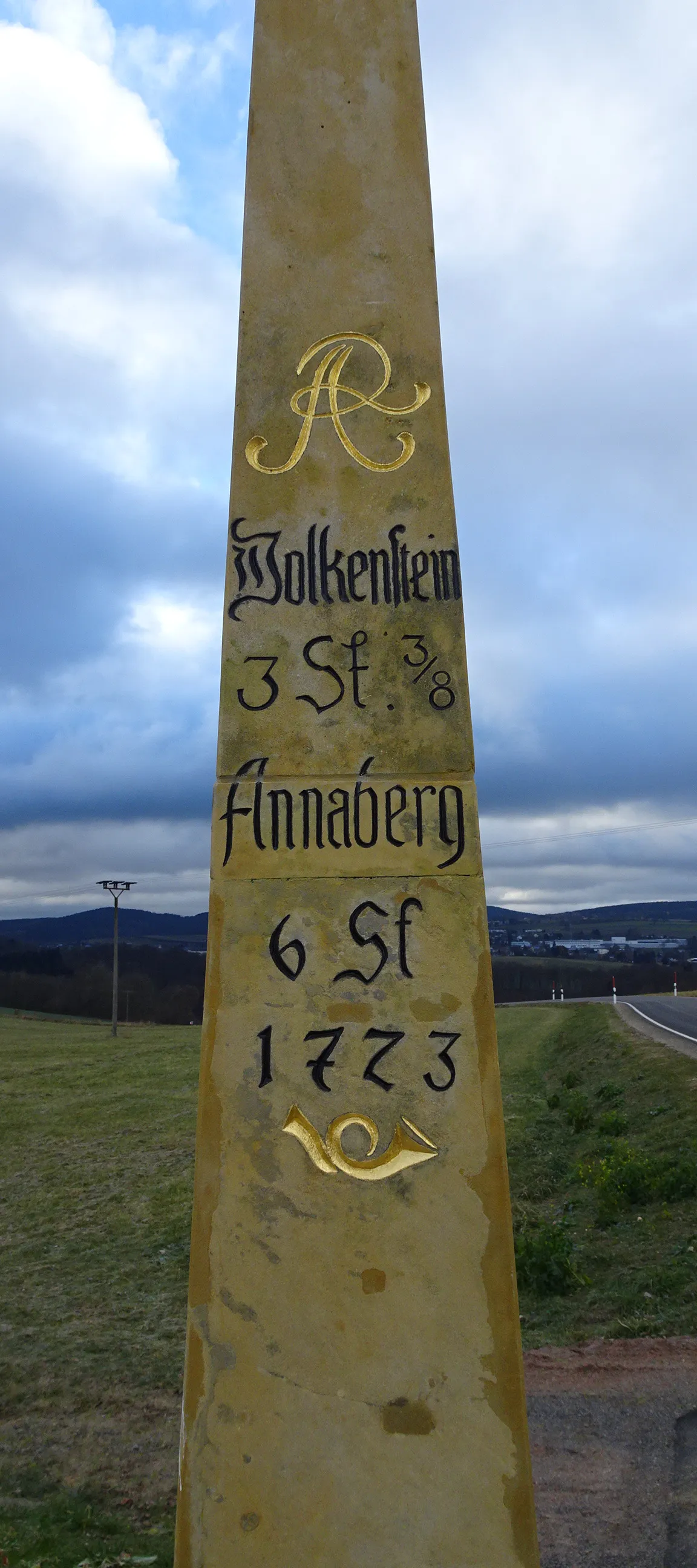 Photo showing: Ganzmeilenstein in Reifland