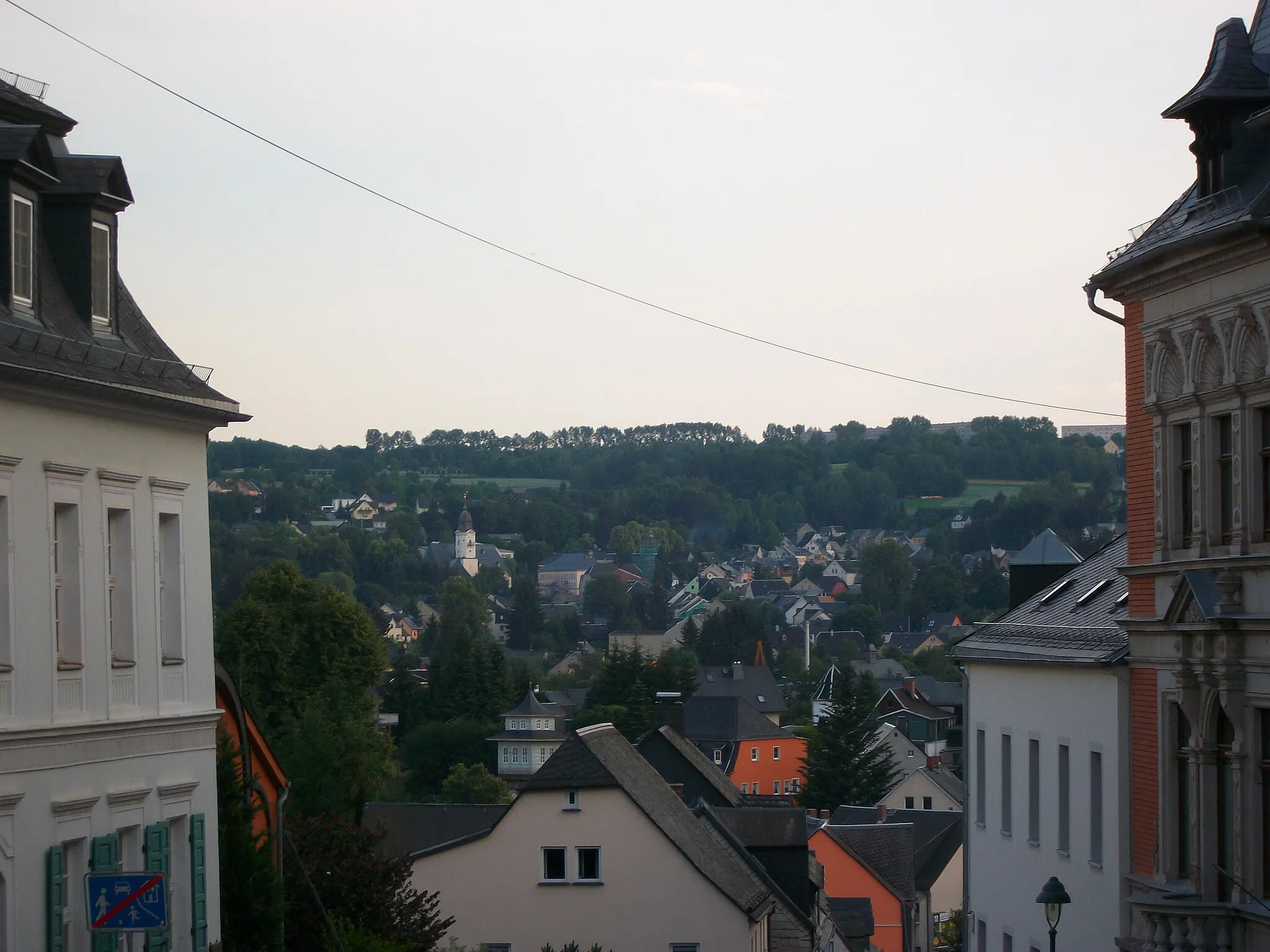 Photo showing: Blick auf Neustädtel vom Zobelplatz aus