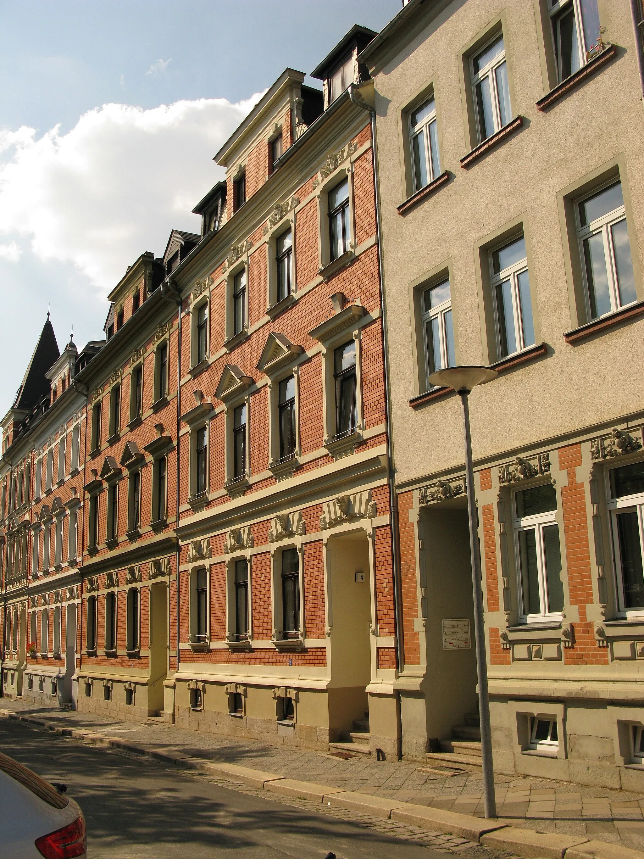 Photo showing: Plauen, denkmalgeschütztes Haus in der Humboldtstraße (Humboldtstraße 4).