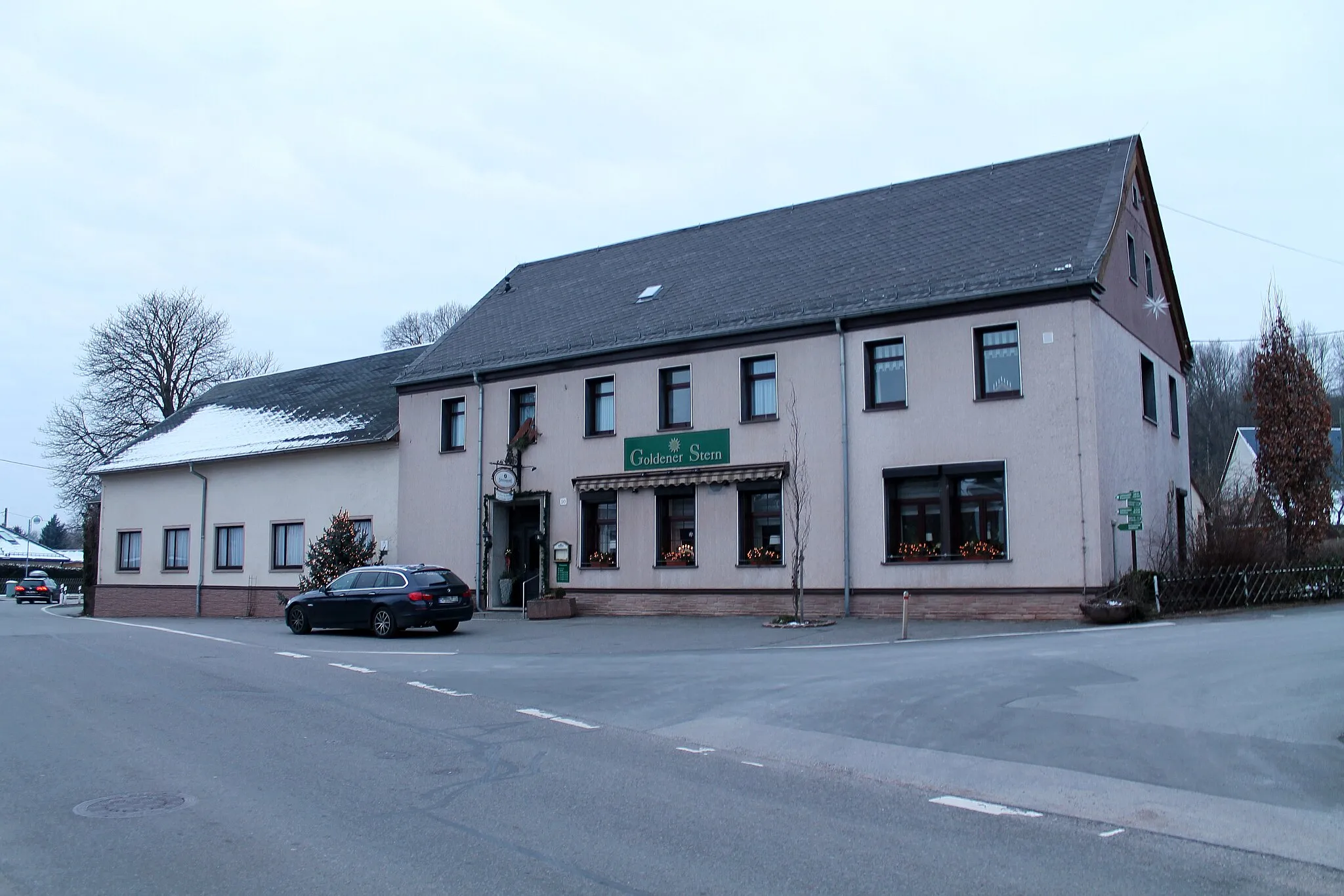 Photo showing: Gasthof "Goldener Stern" in Rüsdorf