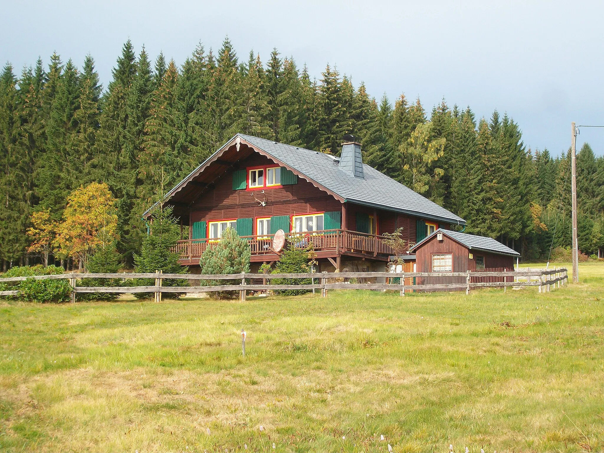 Photo showing: Haus in Steinbach (Johanngeorgenstadt)