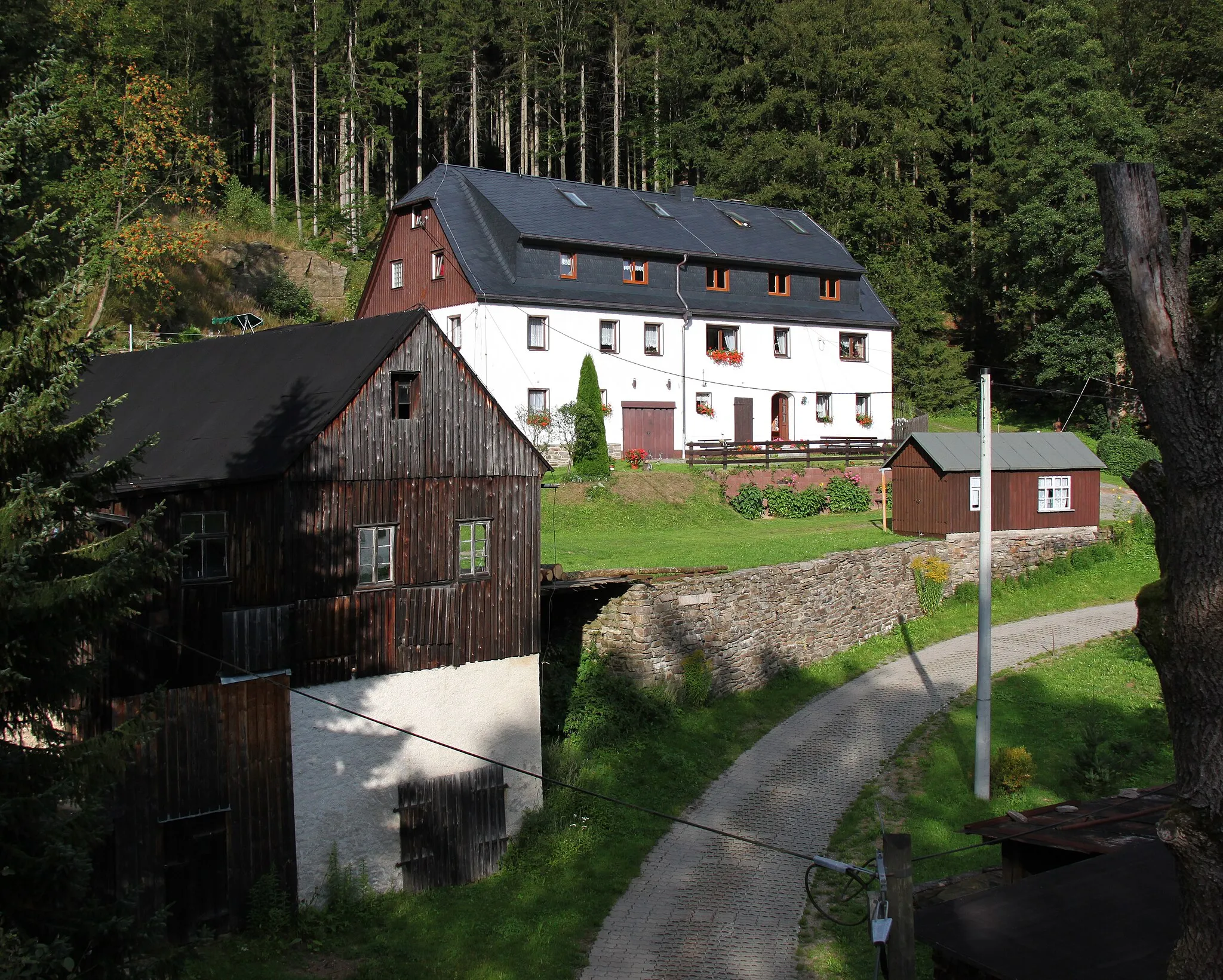 Photo showing: Das ehemalige Sägewerk Neubert in Mittelschmiedeberg