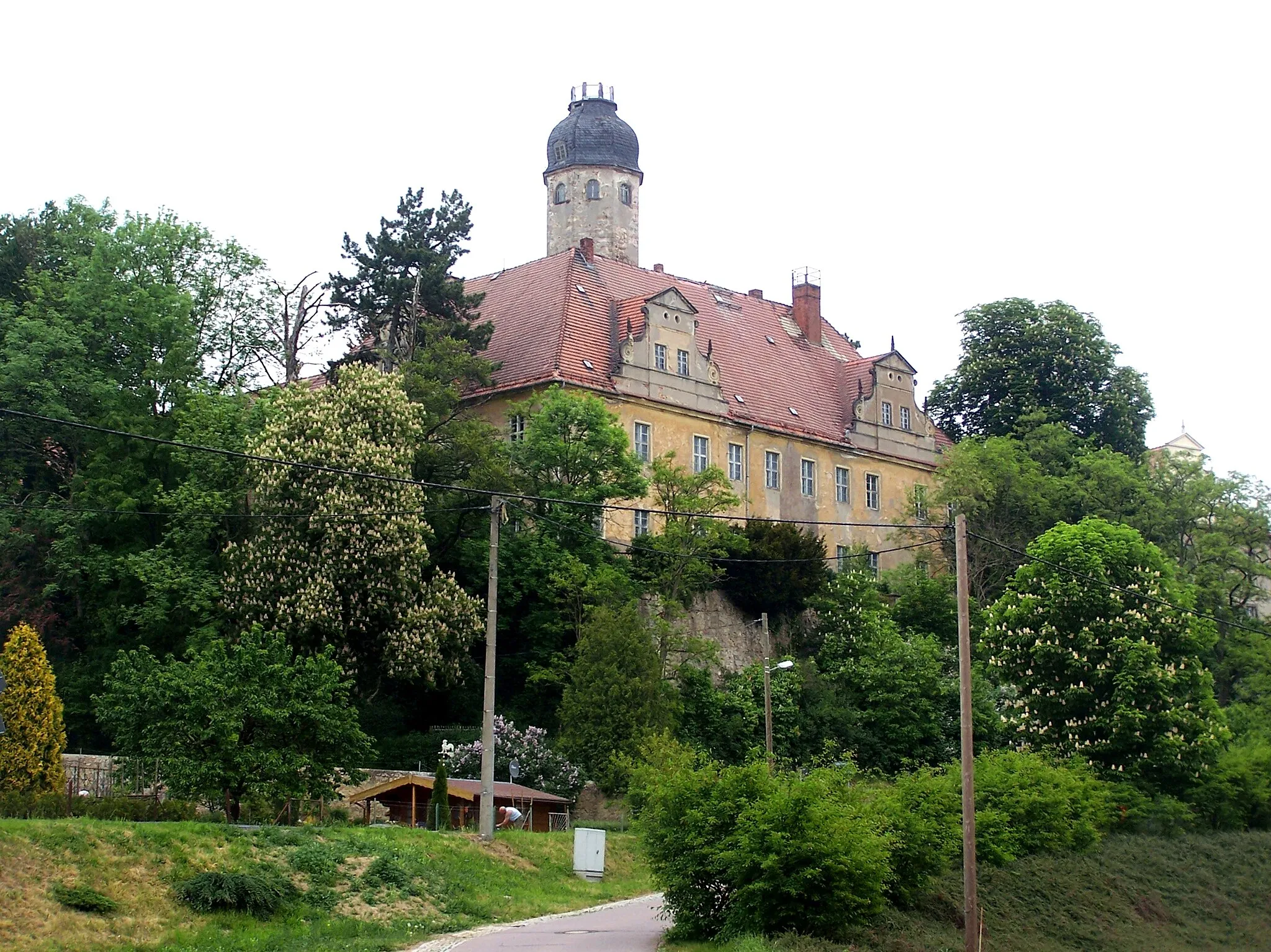Photo showing: Schloss Schieritz vom Ort aus, Gemeinde Diera-Zehren, Landkreis Meißen