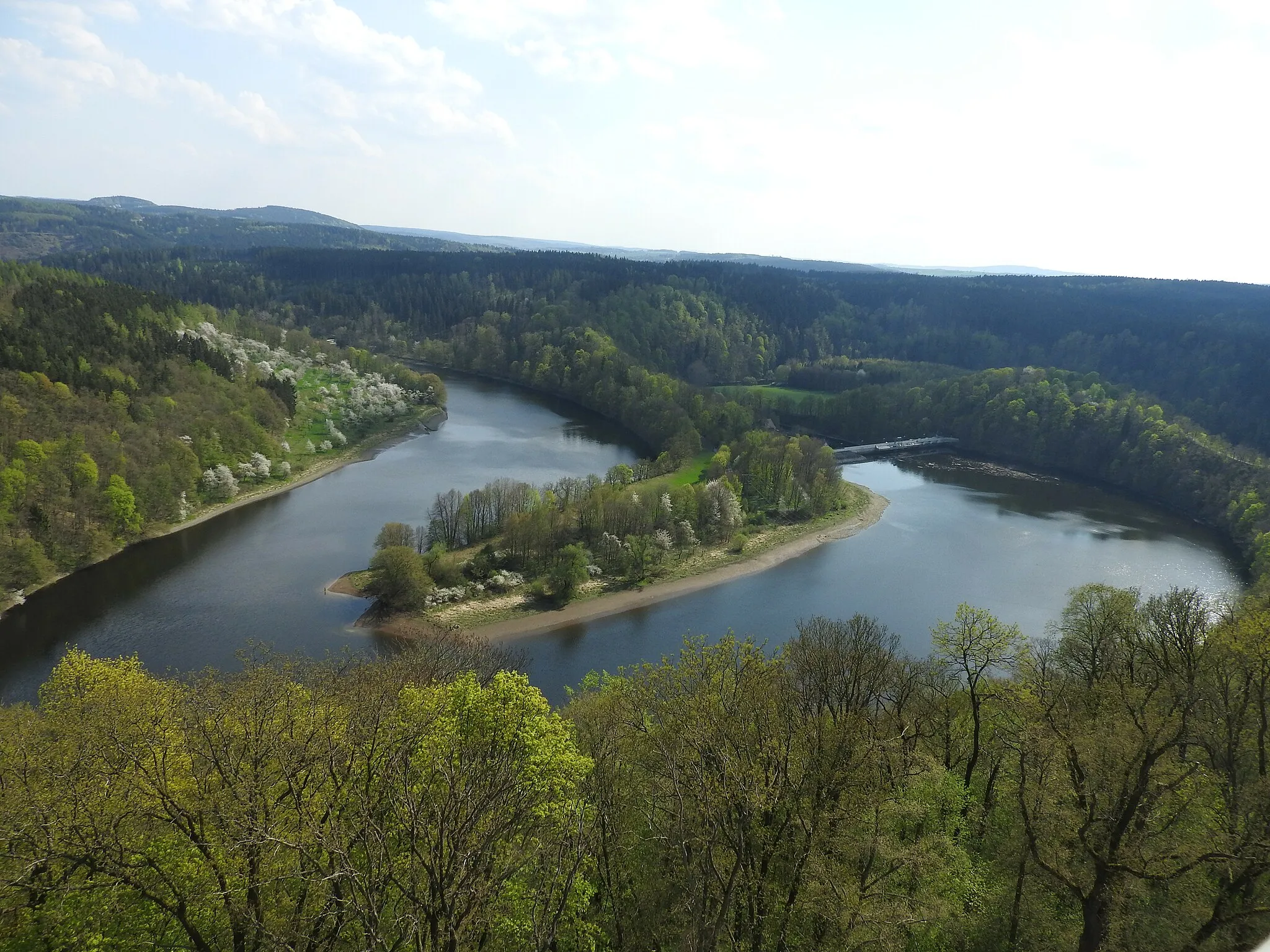 Photo showing: Saaleturm bei Burgk in Thüringen