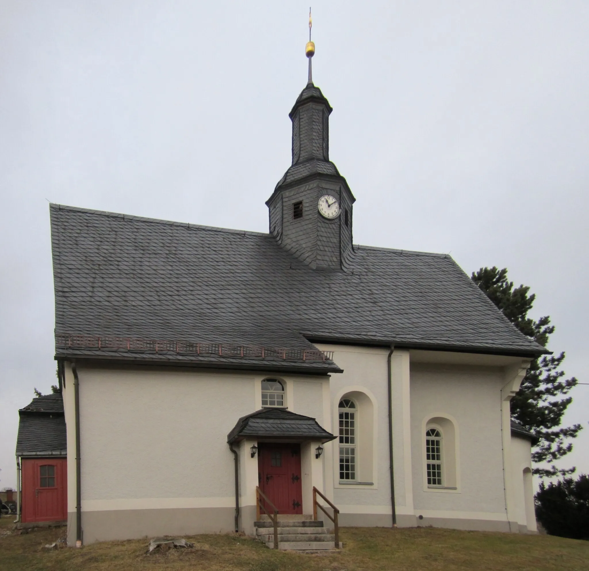 Photo showing: Church of Niedercrintz.