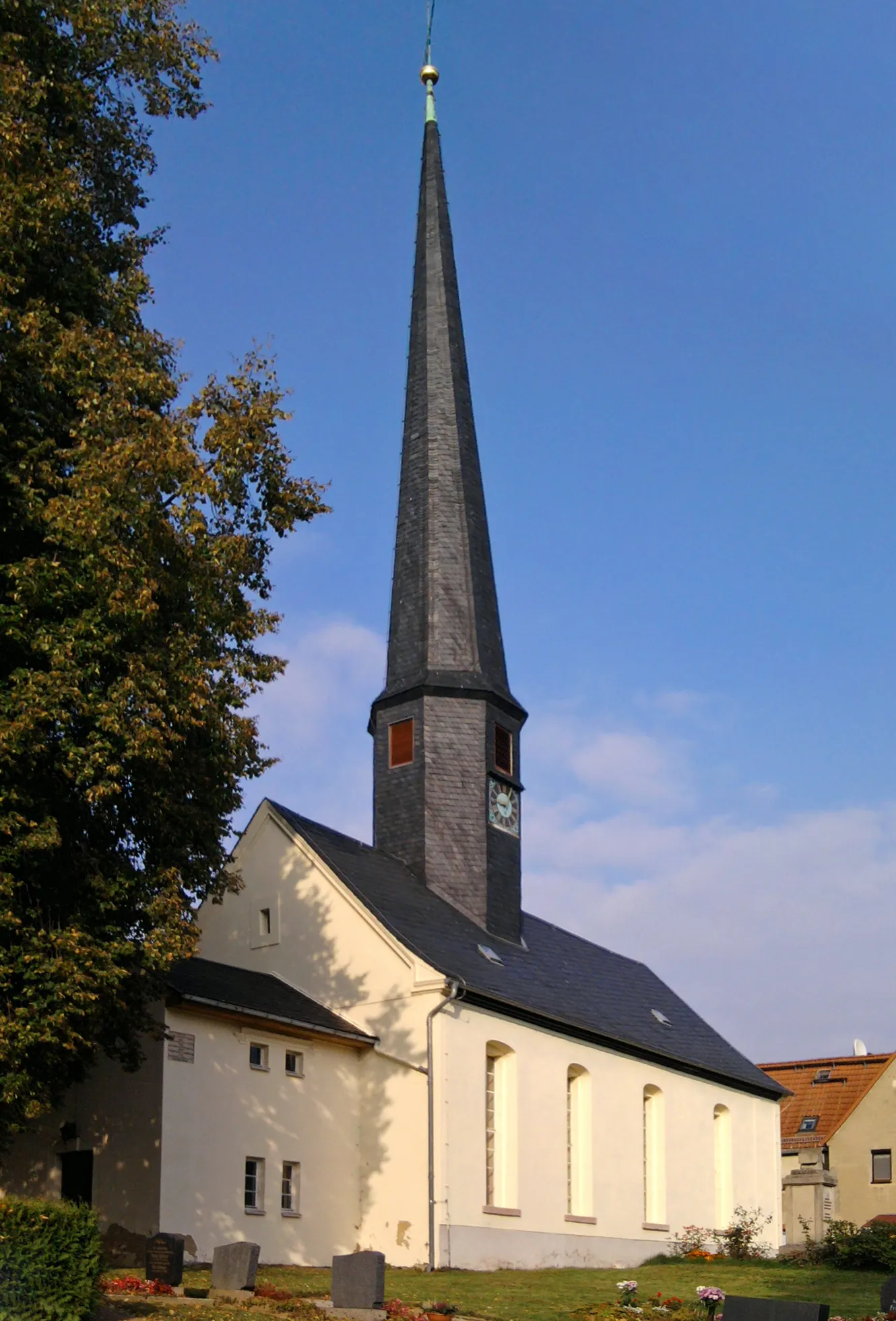 Photo showing: Church in Neuenmörbitz in Landkreis Altenburger Land/Thuringia/Germany