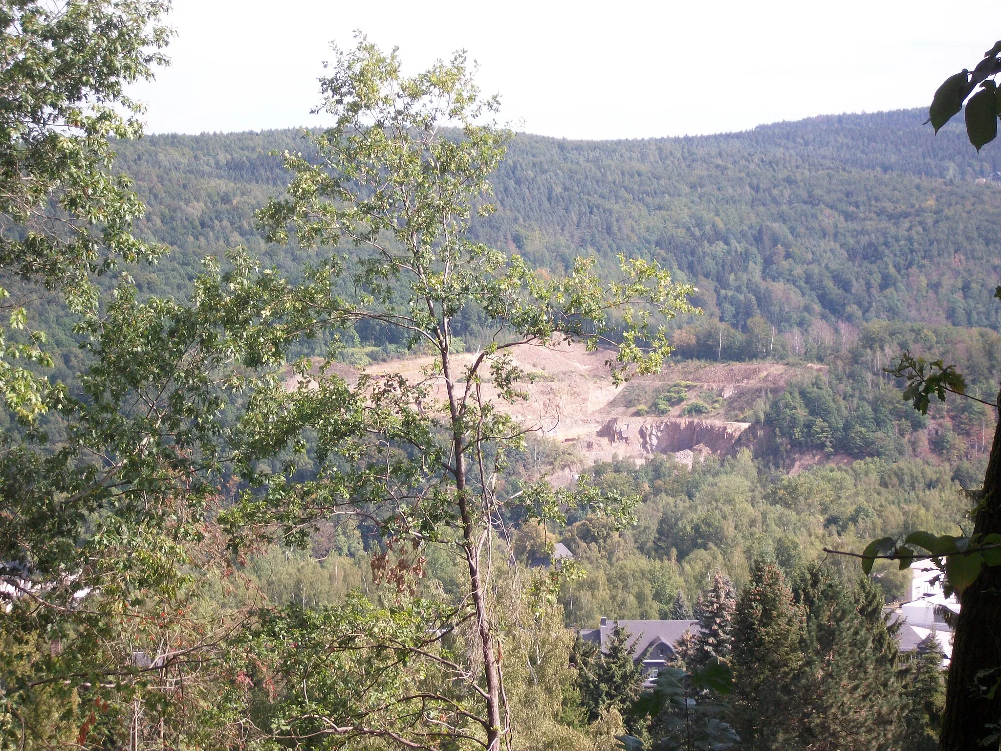 Photo showing: Heidelsberg, Blick auf den Steinbruch in Niederpfannenstiel