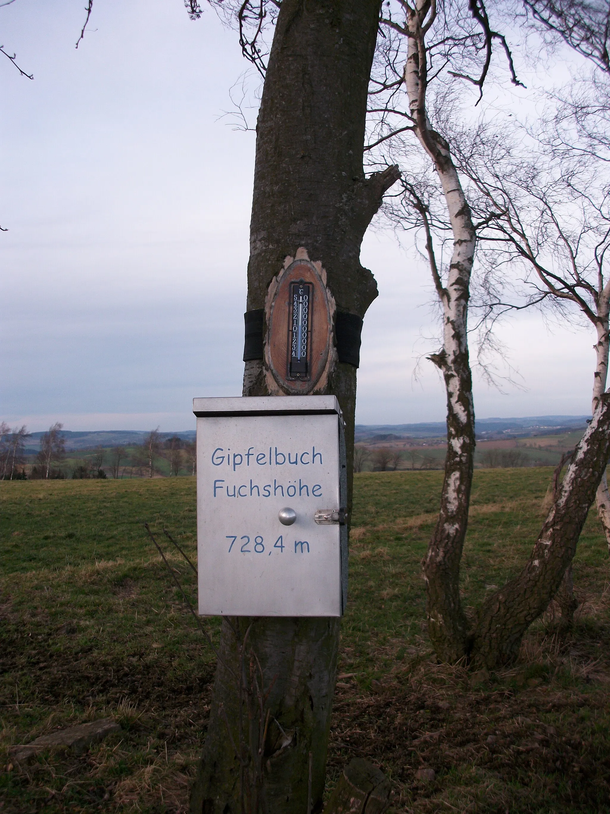 Photo showing: Arnsfeld Fuchshöhe Gipfelbuch