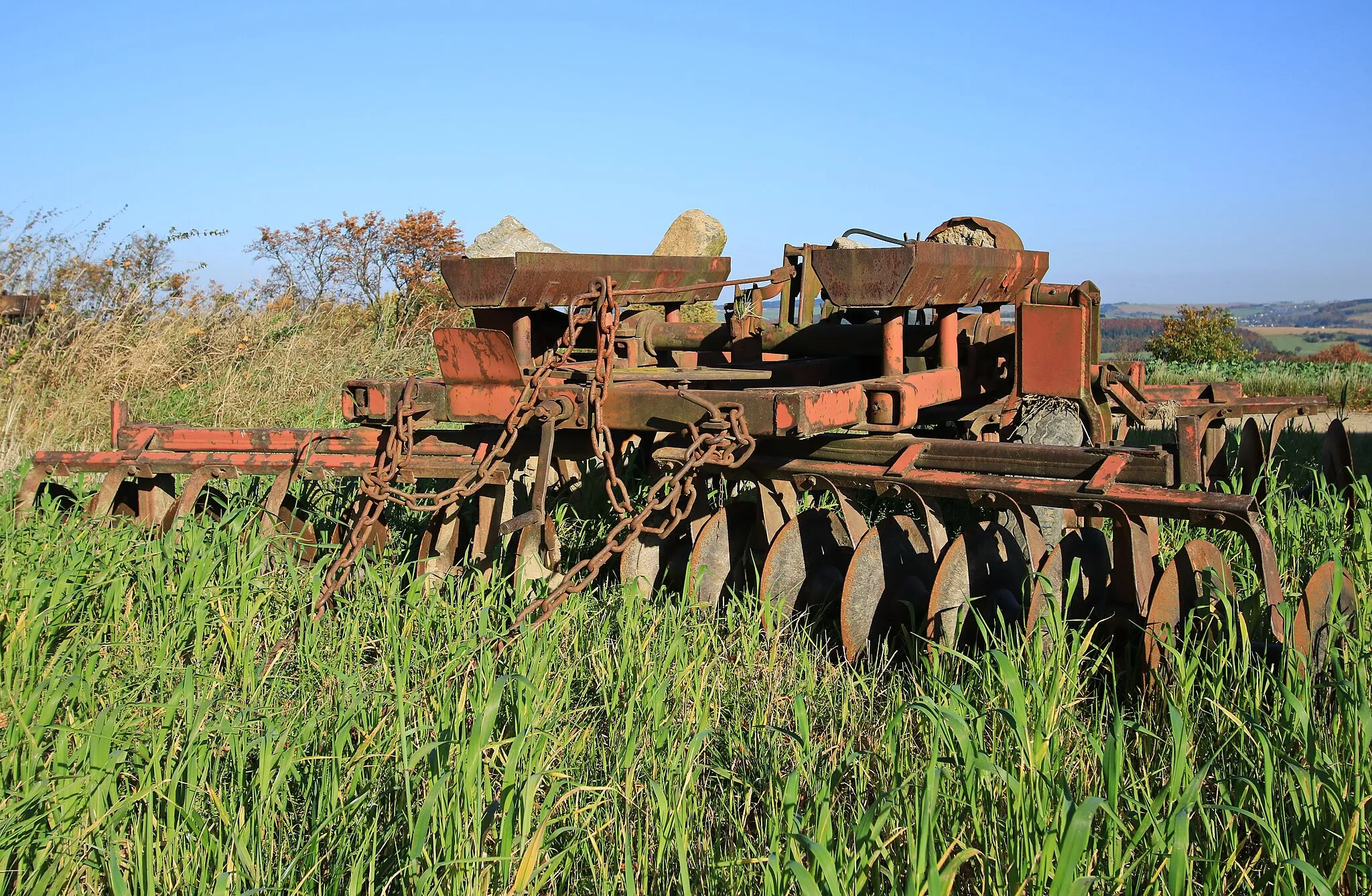 Photo showing: Auf einem Feld im Erzgebirge in Sachsen.