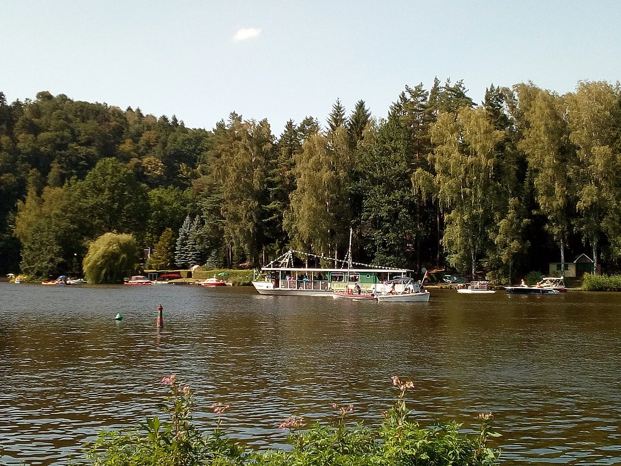 Photo showing: Talsperrenfest Kriebstein, Bootsparade Lauenhain