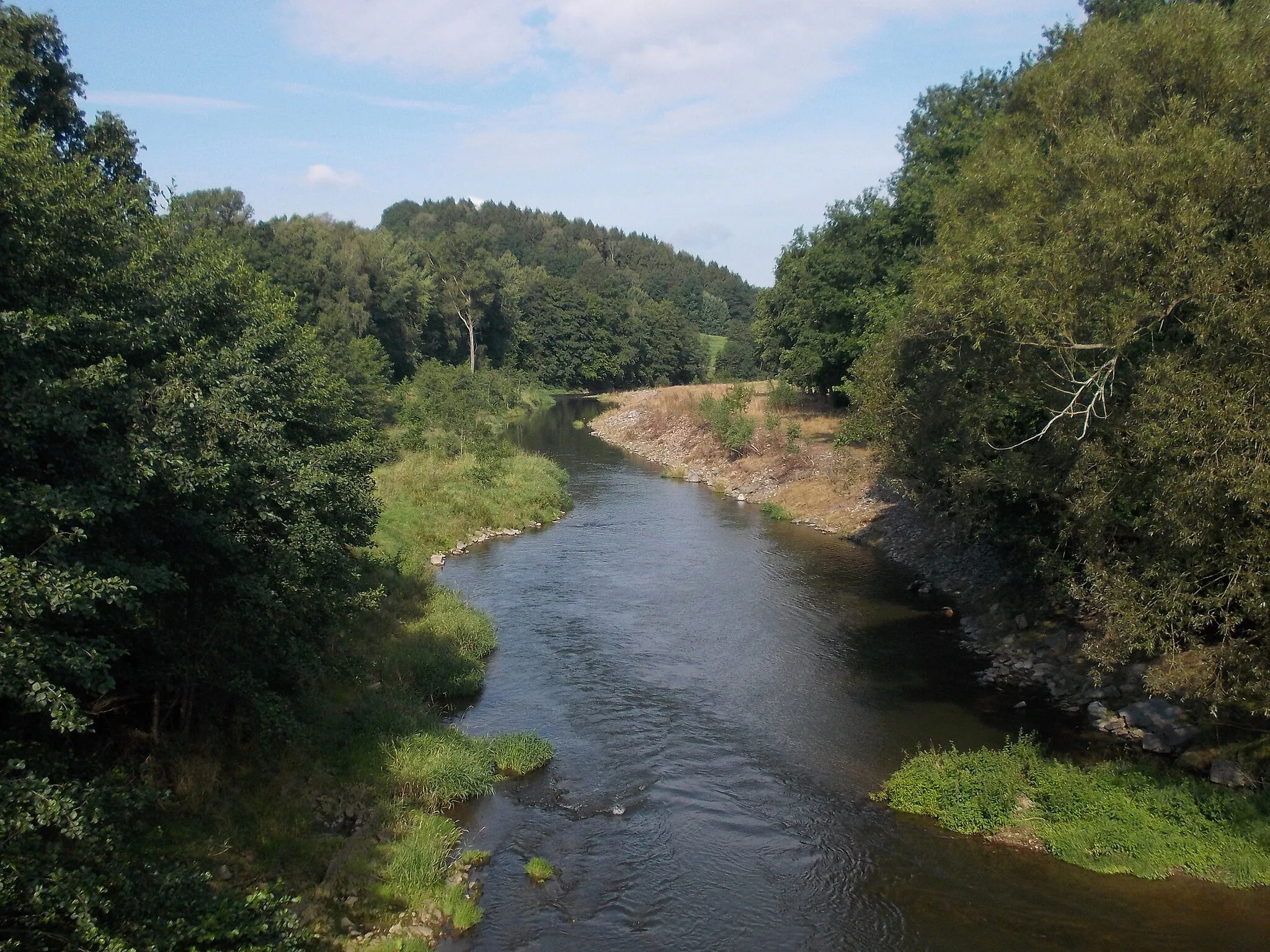 Photo showing: Freiberger Mulde near Gleisberg (Rosswein, Mittelsachsen district, Saxony)