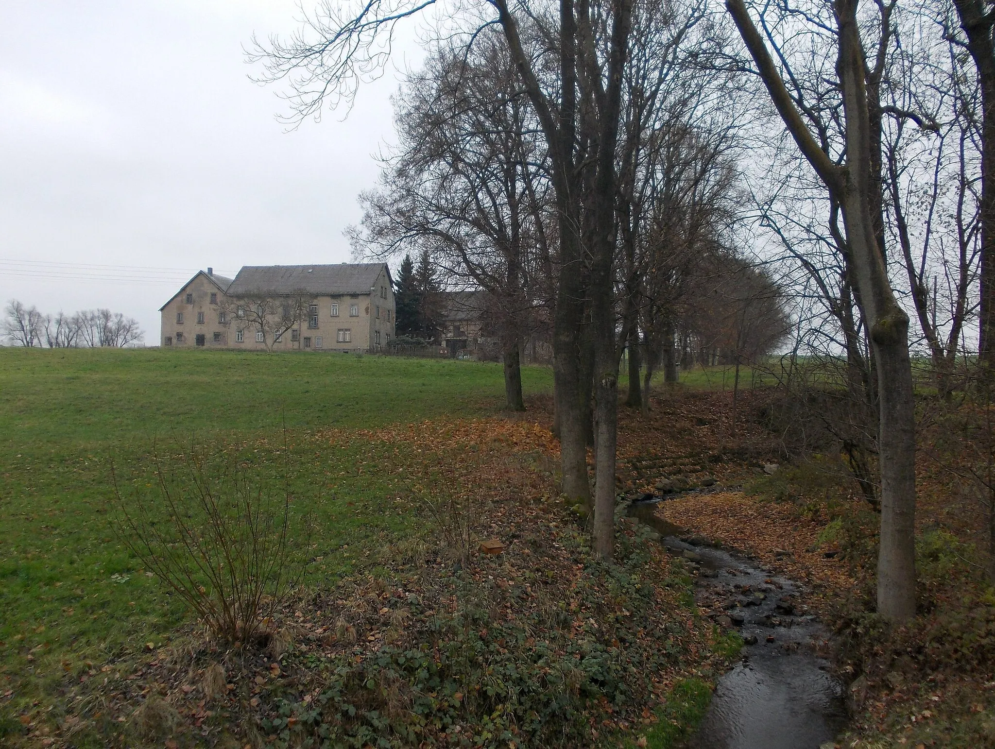 Photo showing: Marienbach stream in Marbach (Striegistal, Mittelsachsen district, Saxony)
