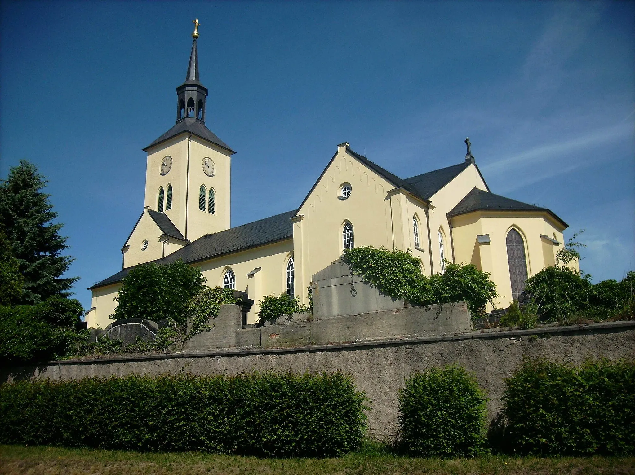 Photo showing: St. Mary's Church in Etzdorf (Striegistal, Mittelsachsen district, Saxony)