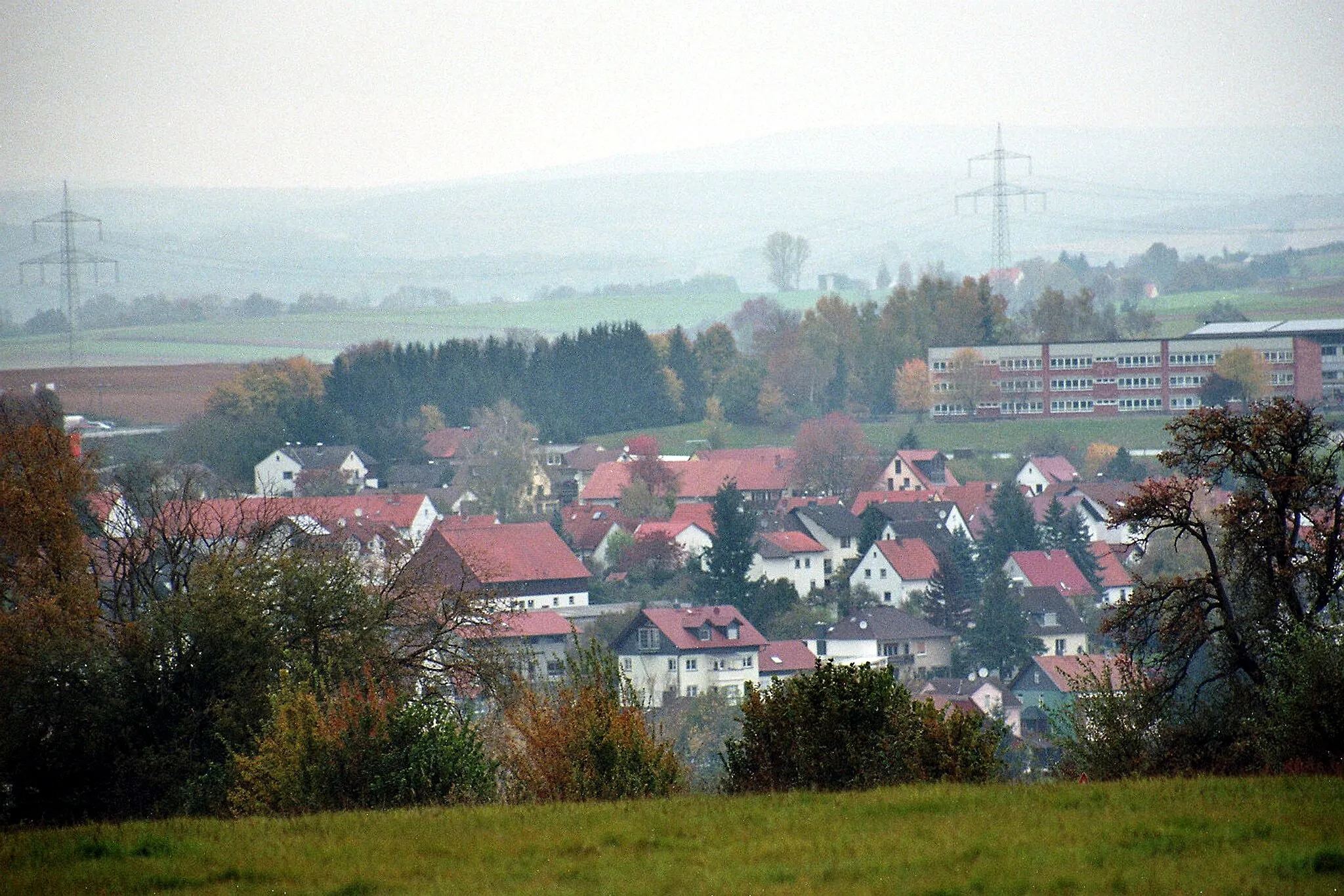 Photo showing: Birstein, view to the community