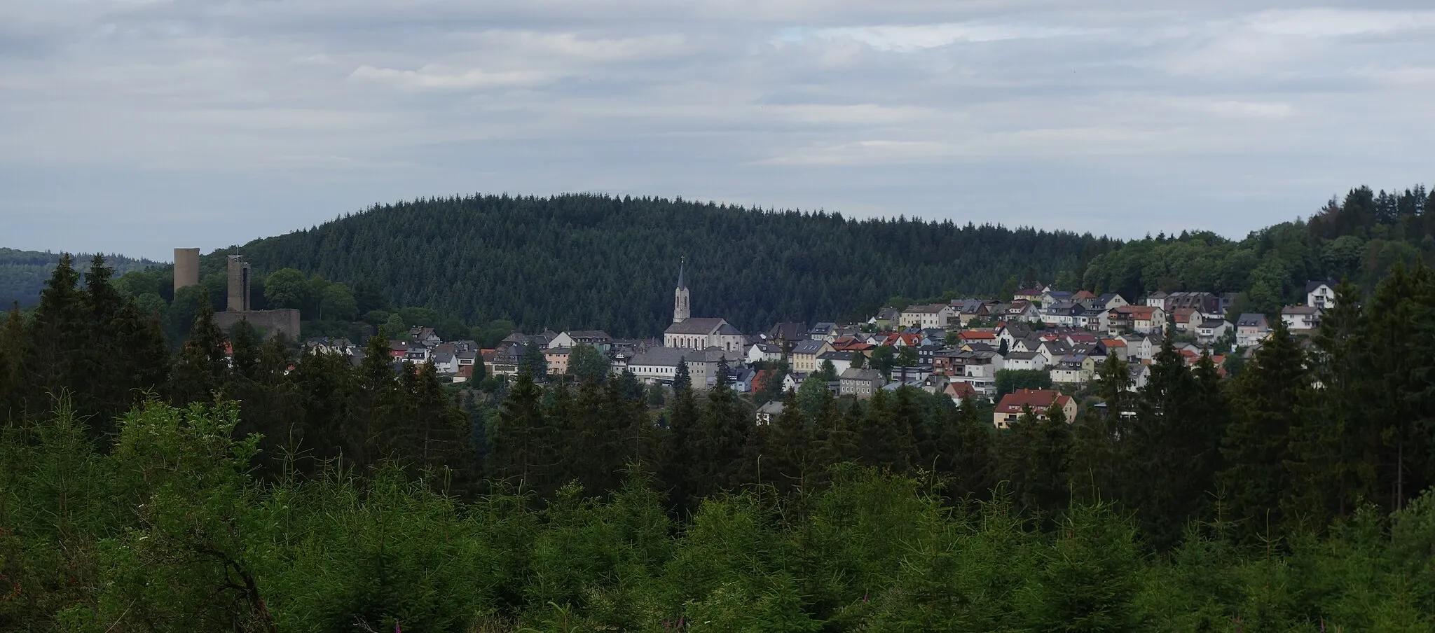 Photo showing: Sängelberg above Oberreifenberg as seen from Hühnerberg