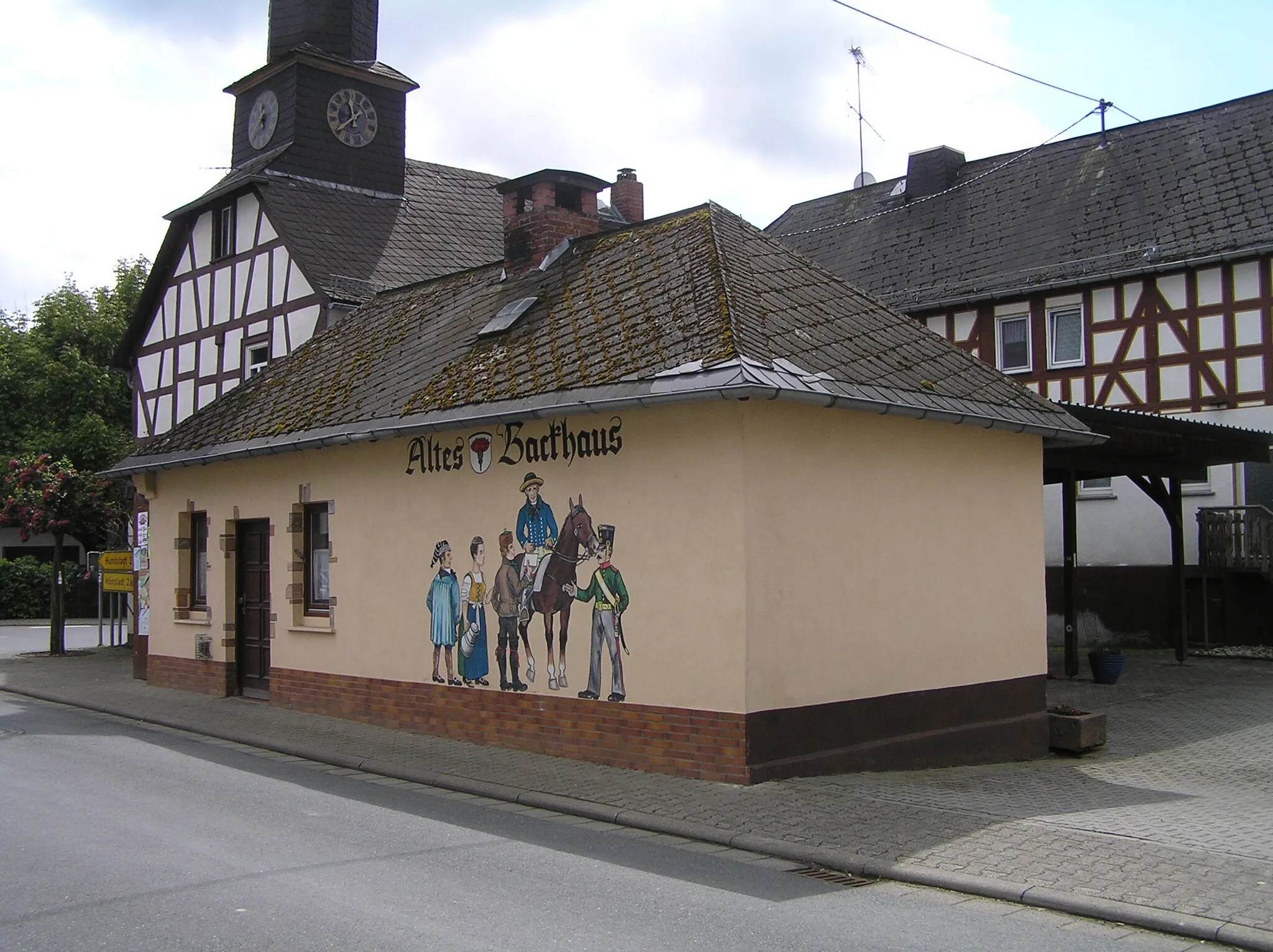 Photo showing: Altes Backhaus in Naunstadt, Grävenwiesbach