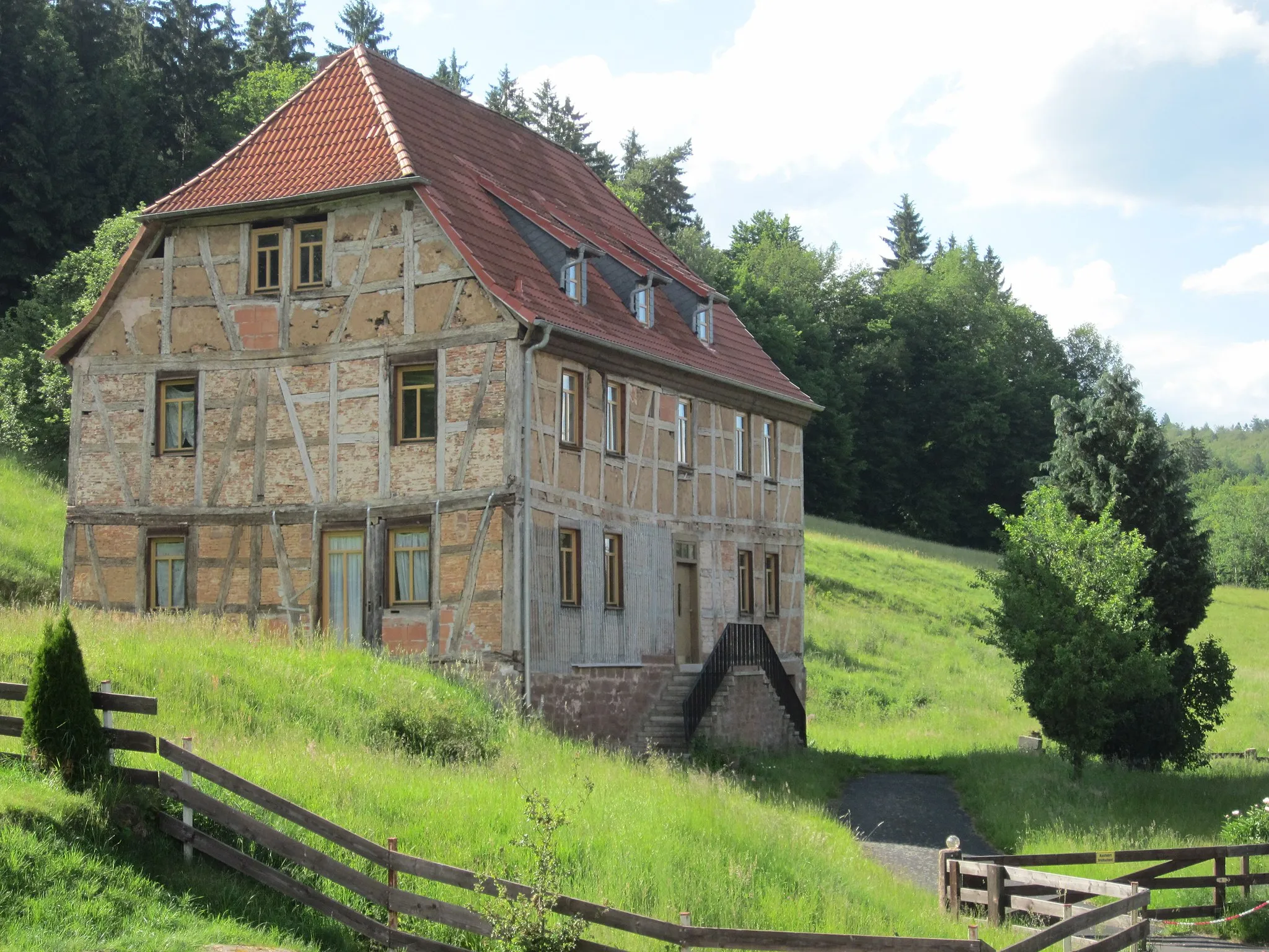 Photo showing: Emmerichsthal, ehemaliges Herrenhaus der Glashütte