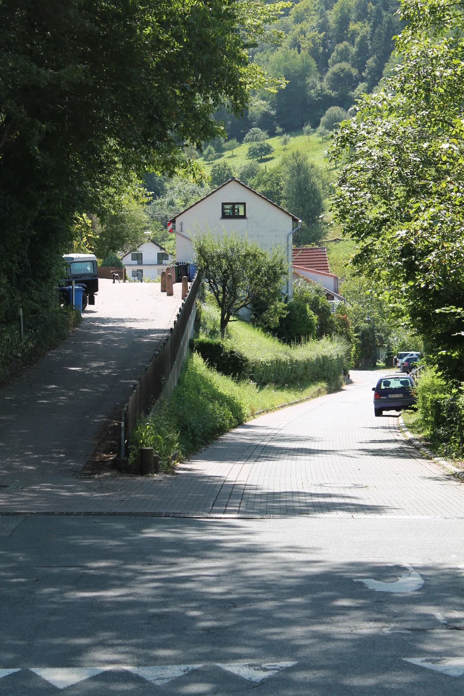 Photo showing: Die Ortseinfahrt von Stettbach, Seeheim-Jugenheim, Hessen