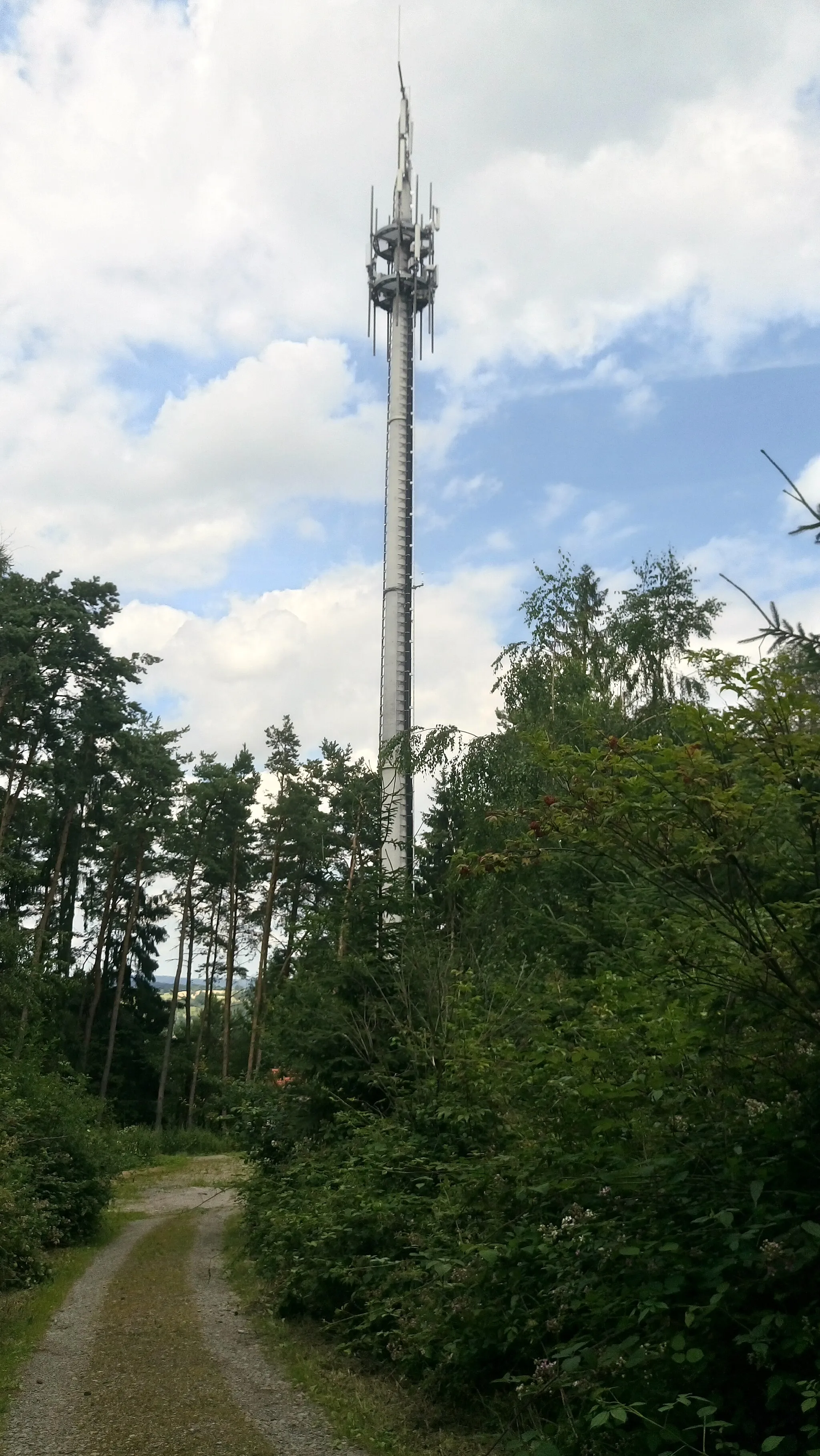 Photo showing: Der Sendemast auf dem Glasberg