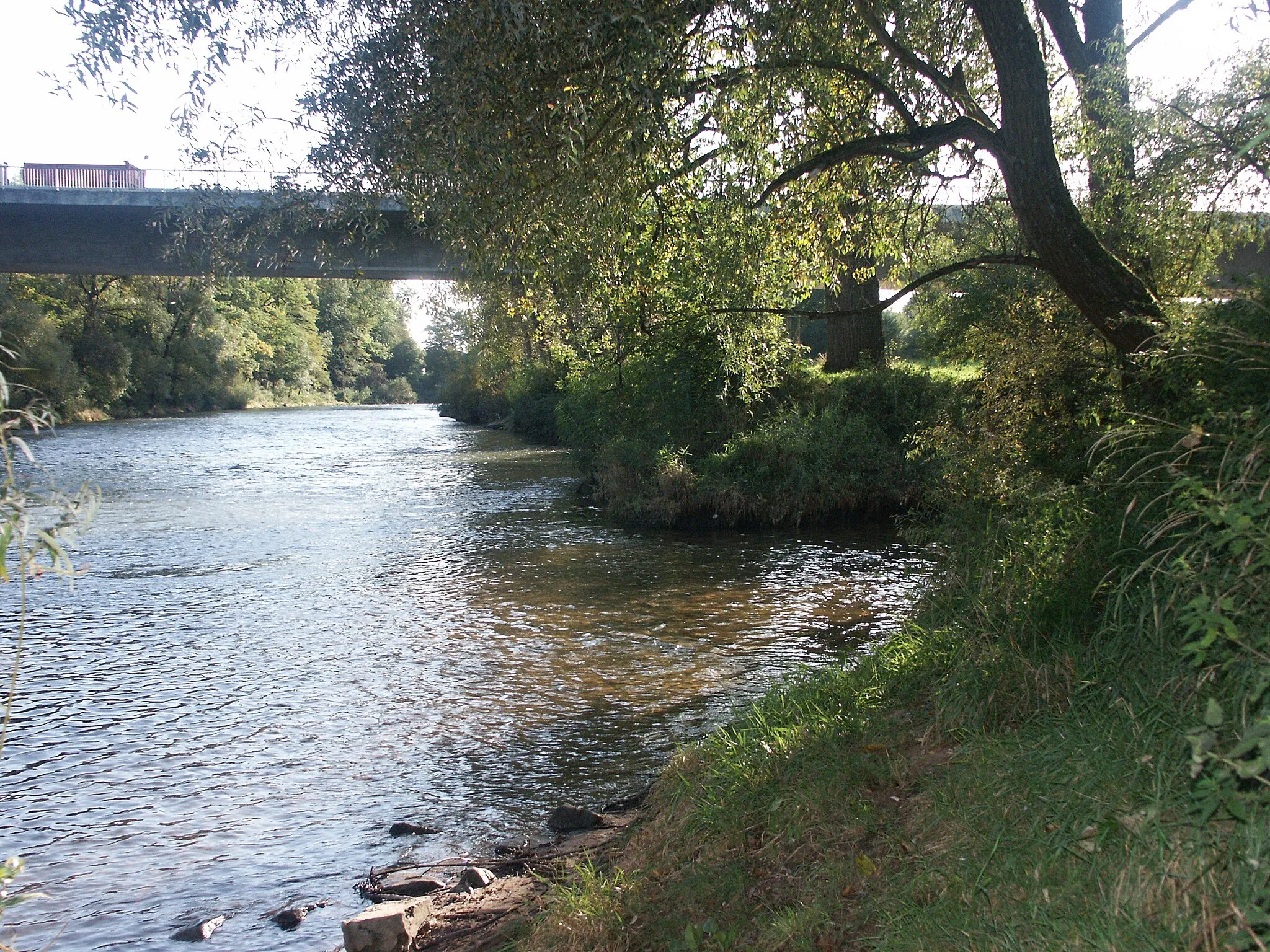 Photo showing: Aichmündung bei Nürtingen Zizishausen