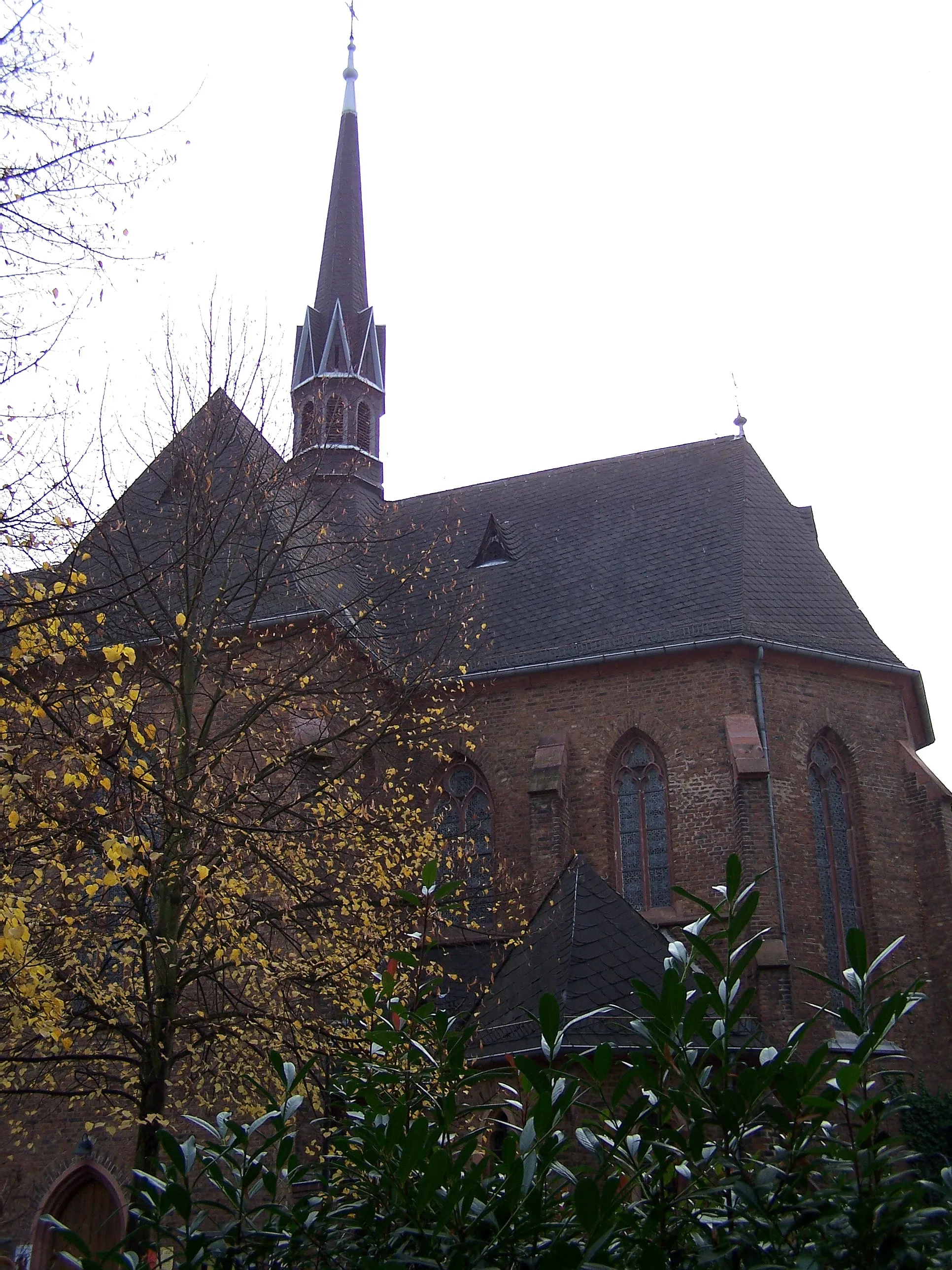 Photo showing: Old St.-Josefs Church in Frankfurt am Main-Bornheim of 1876, situation of 2009