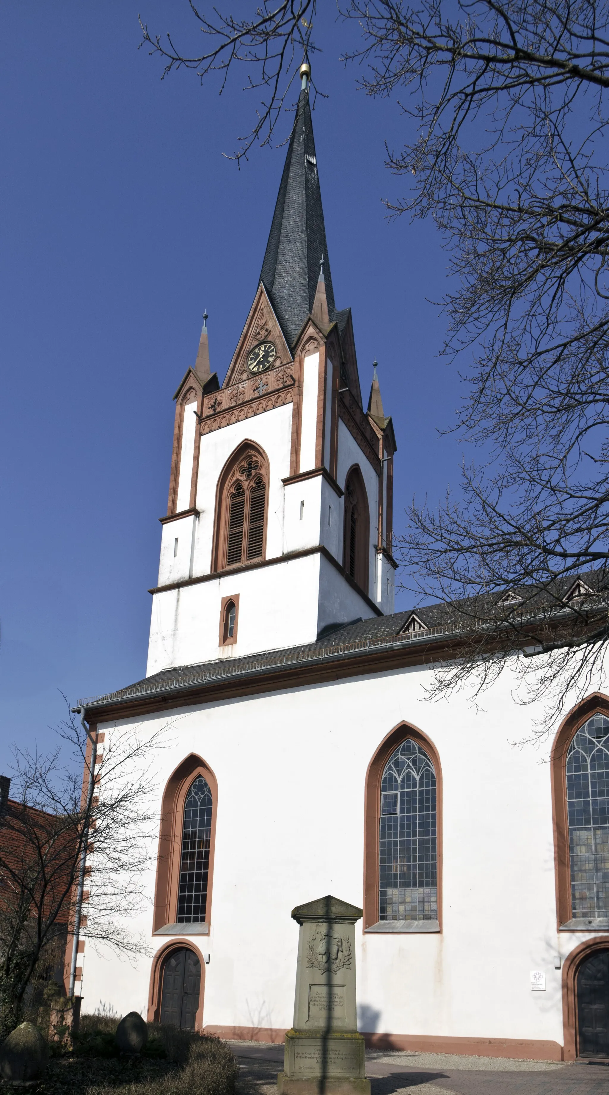 Photo showing: Riedstadt, Stadtteil Wolfskehlen, evangelische Kirche