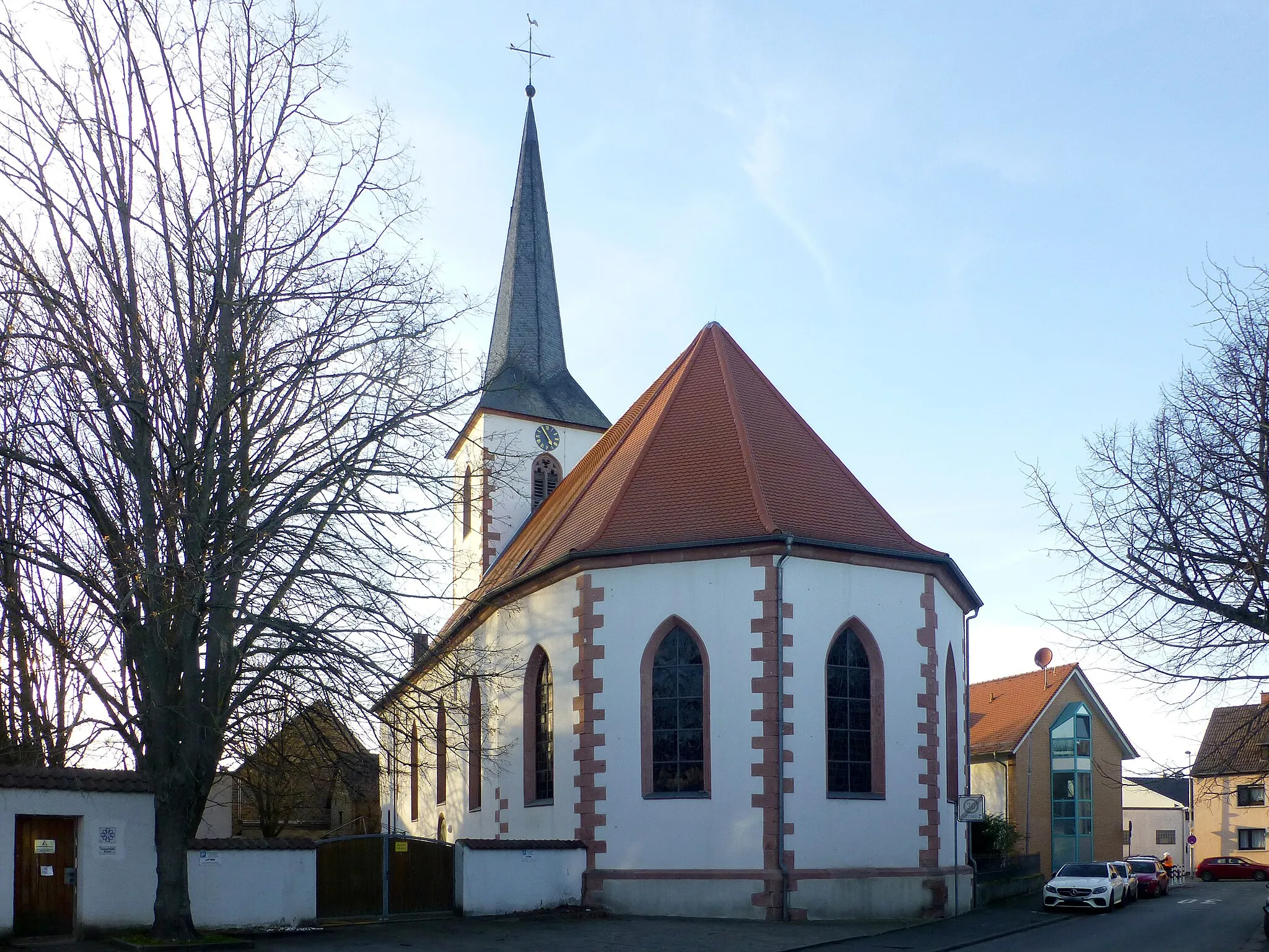 Photo showing: Evangelische Kirche in Leeheim, einem Ortsteil von Riedstadt