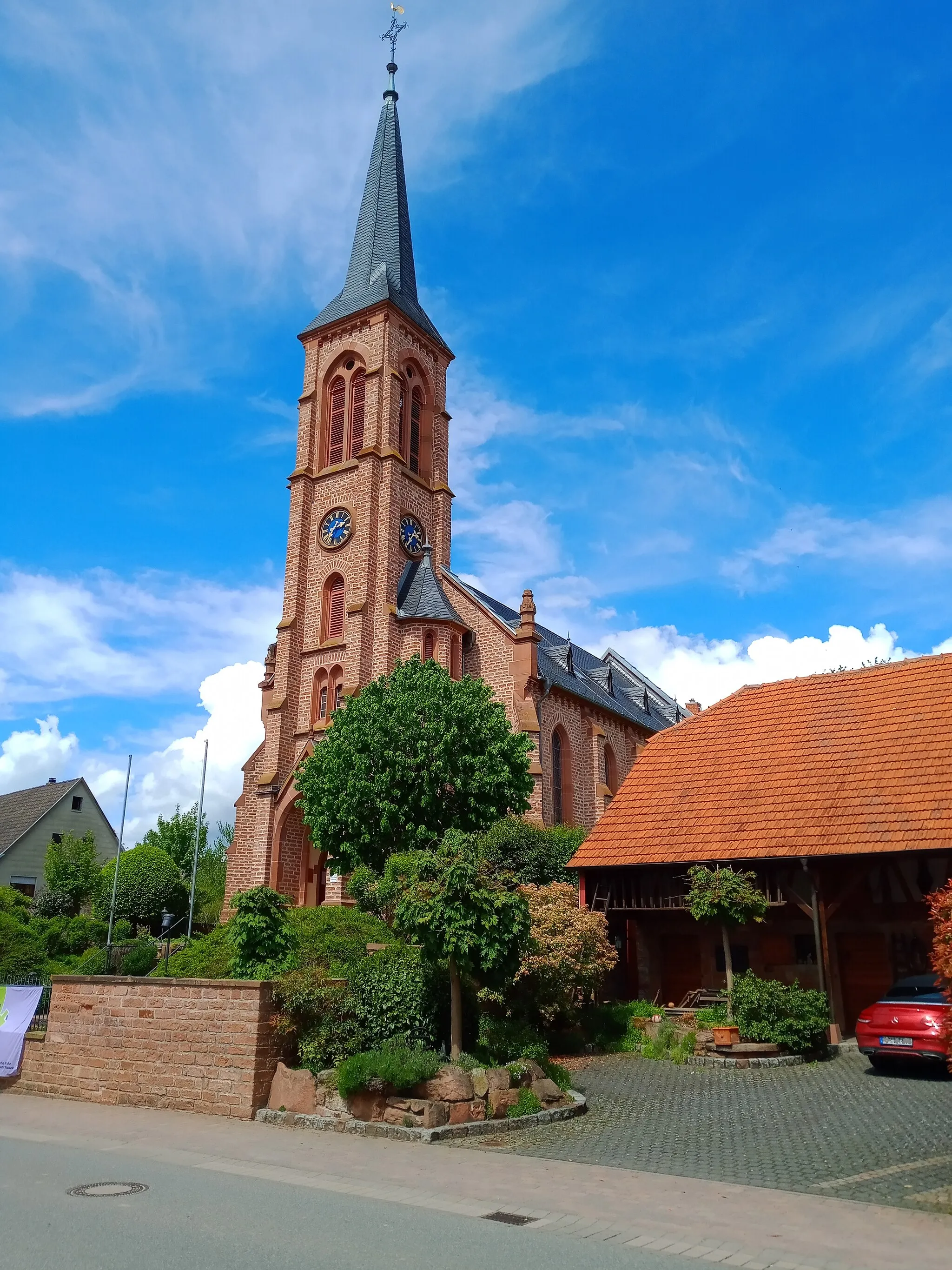 Photo showing: Evangelische Kirche Zotzenbach