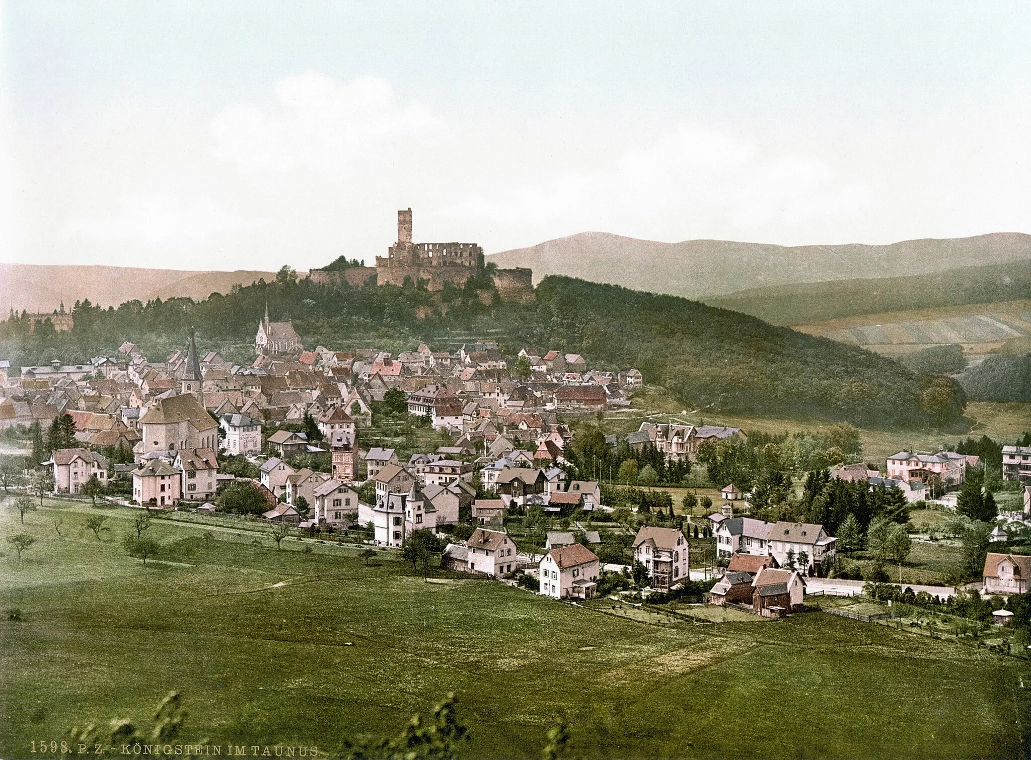 Photo showing: Ansicht von Königstein im Taunus (ca. 1890-1900)