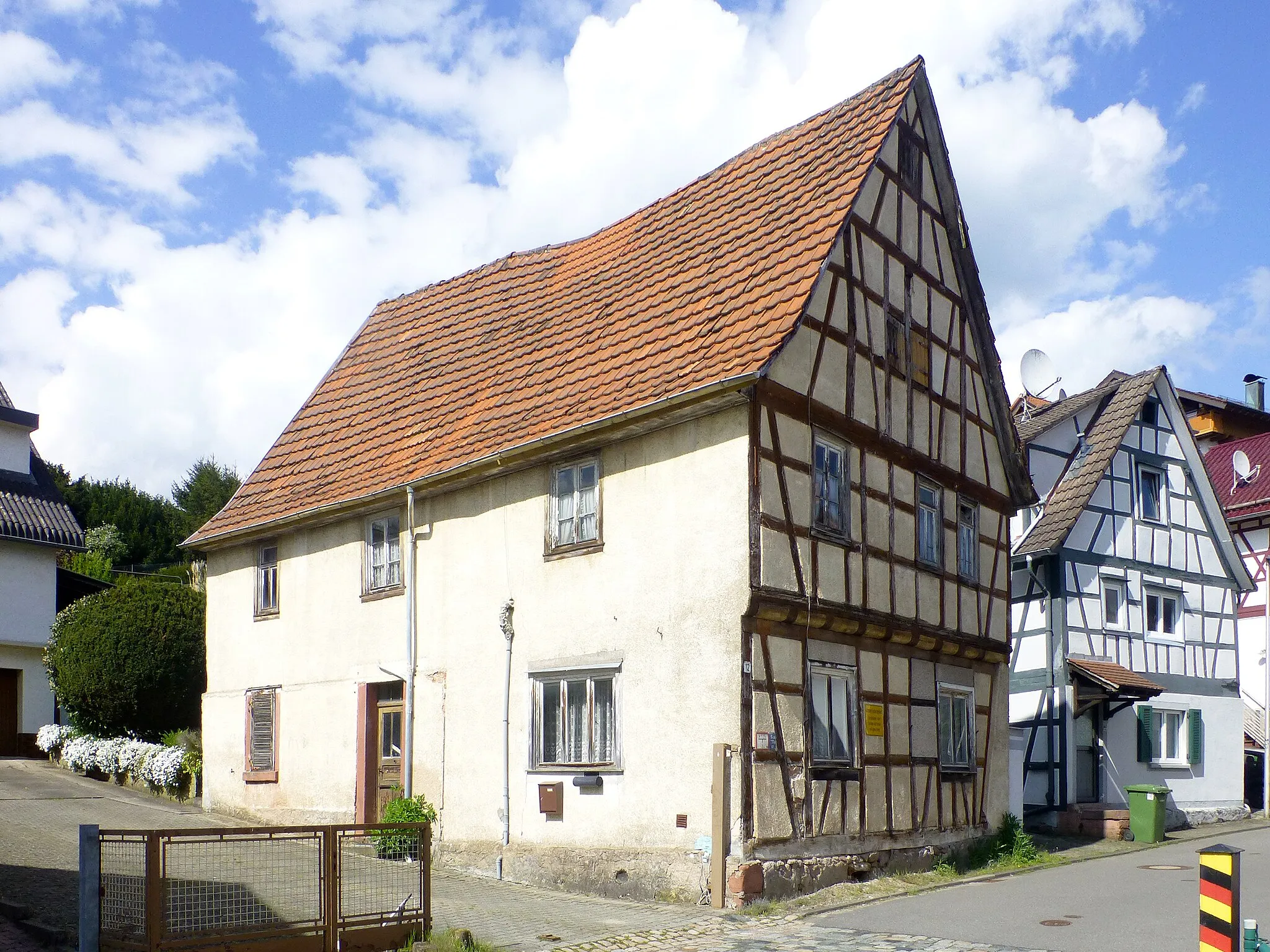 Photo showing: Fachwerkhaus Krumbacher Straße 12 in Fürth im Odenwald