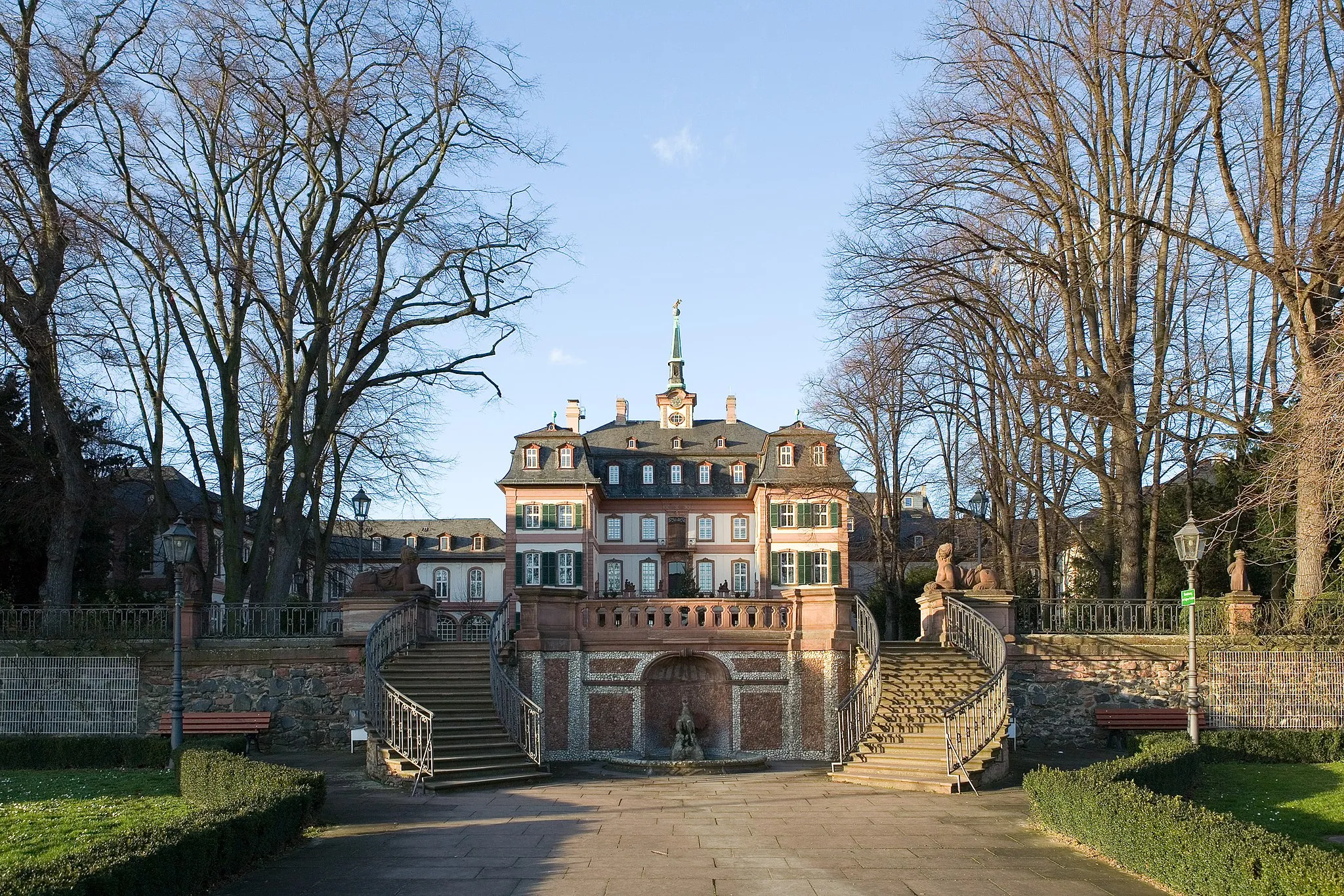 Photo showing: Frankfurt am Main, Hoechst: southern side of the Bolongaropalast (palace of Bolongaro)