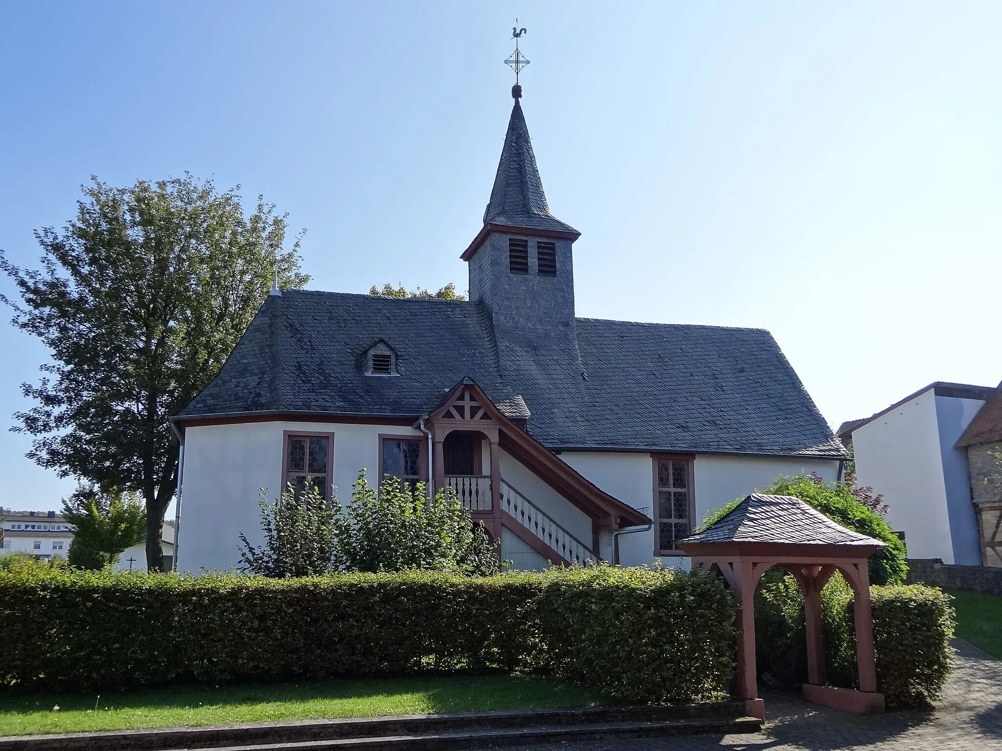 Photo showing: Ev. Pfarrkirche Ebersgöns