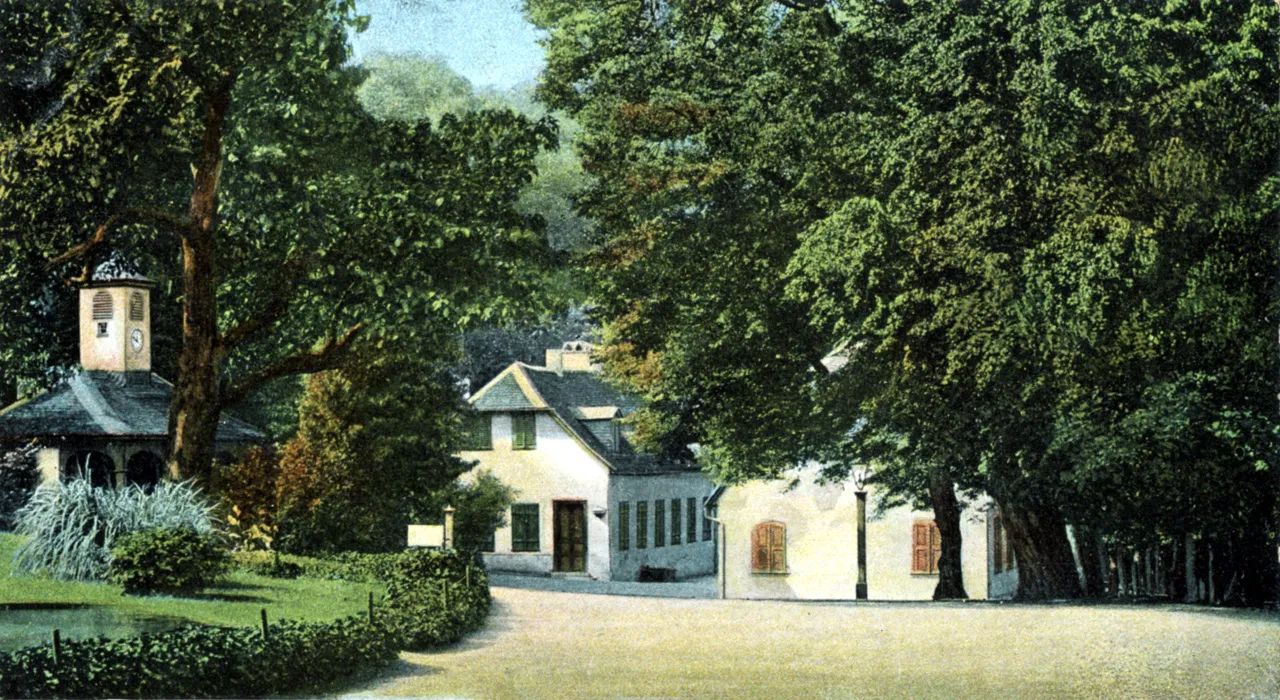 Photo showing: Das Fürstenlager in Bensheim-Auerbach auf einer Postkarte aus dem Jahr 1906