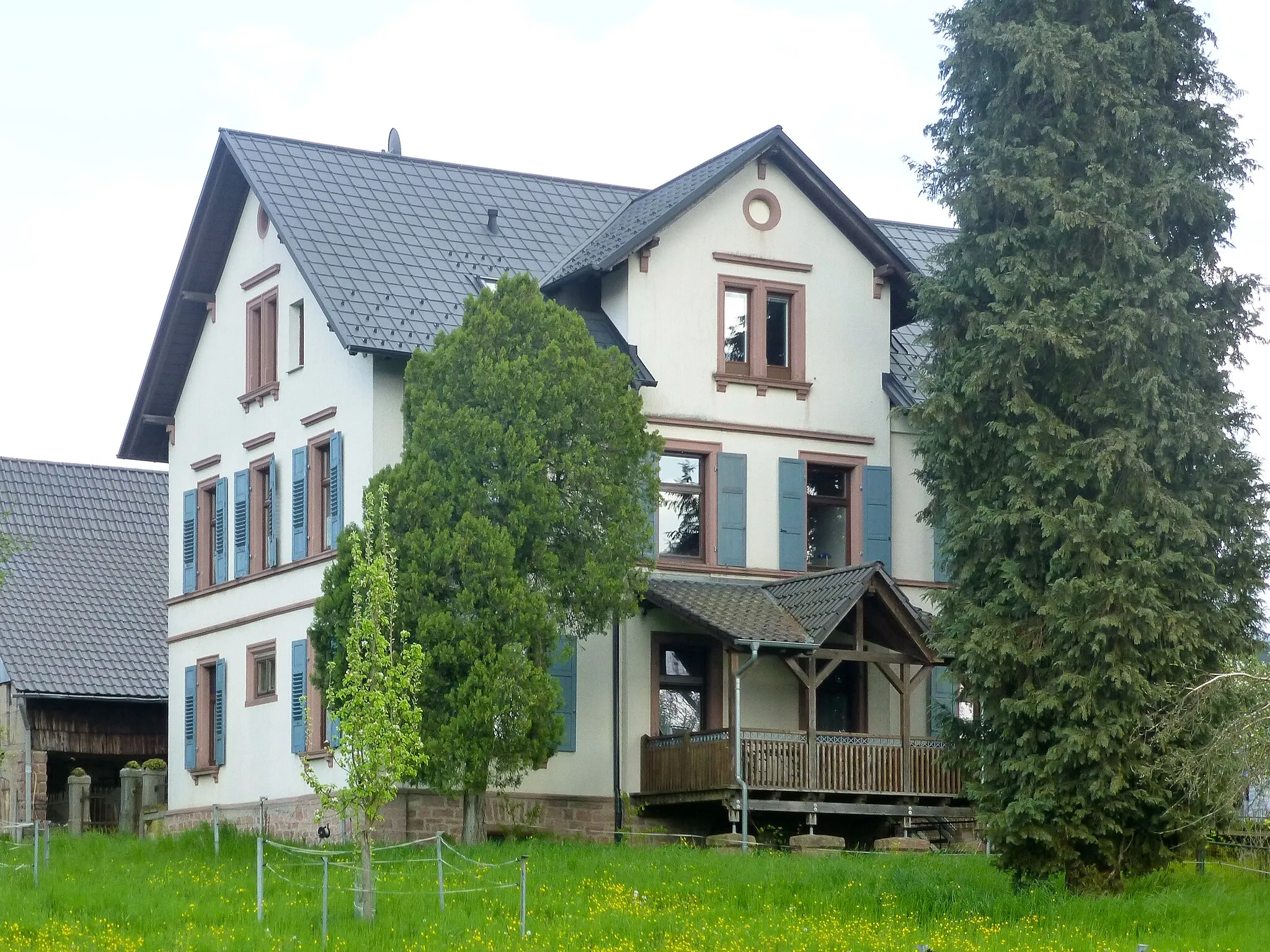Photo showing: Villa Knapp, Erbacher Straße 43 in Fürth im Odenwald