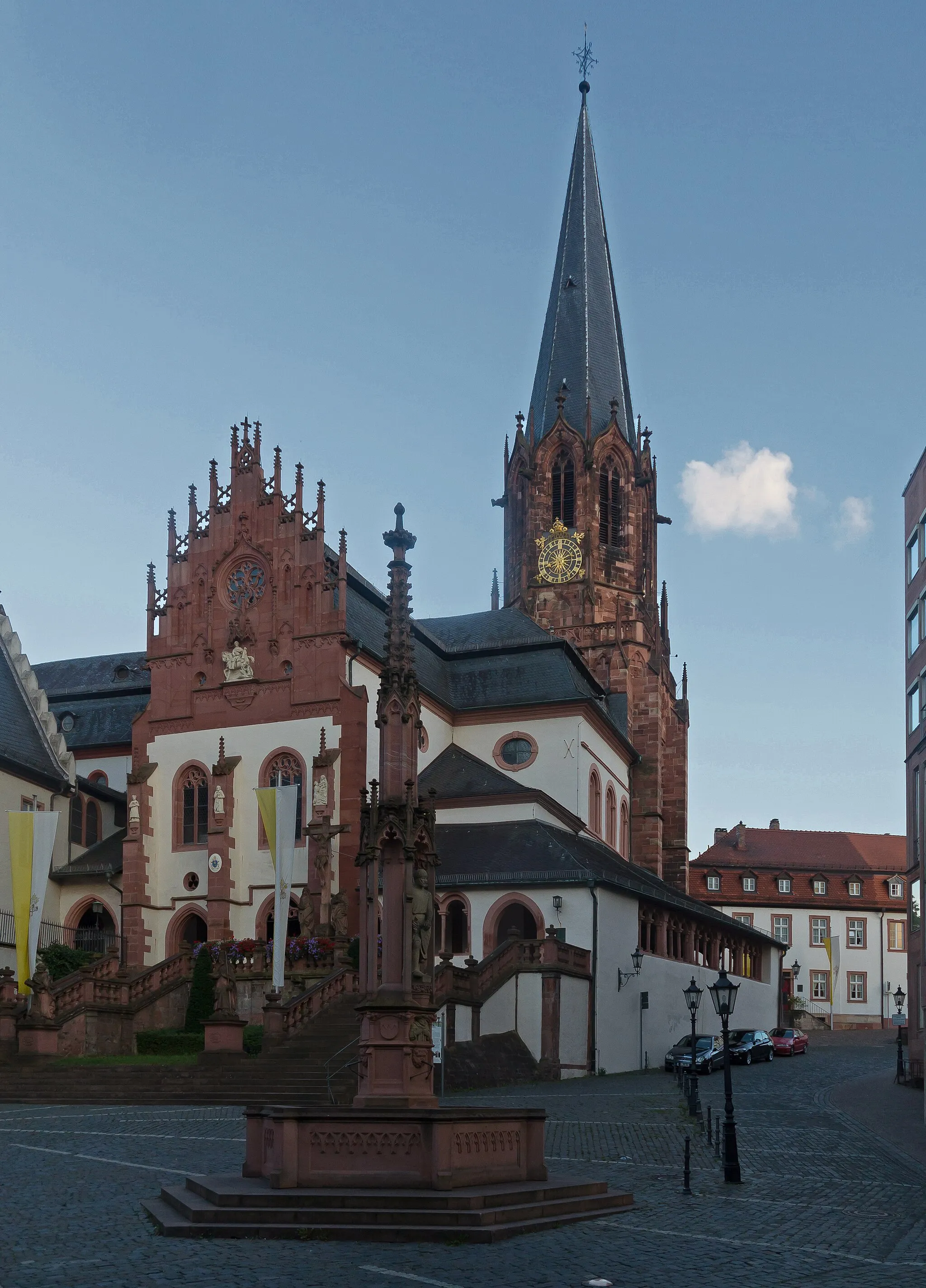 Photo showing: Aschaffenburg, church: die Sankt Peter und Alexander Kirche