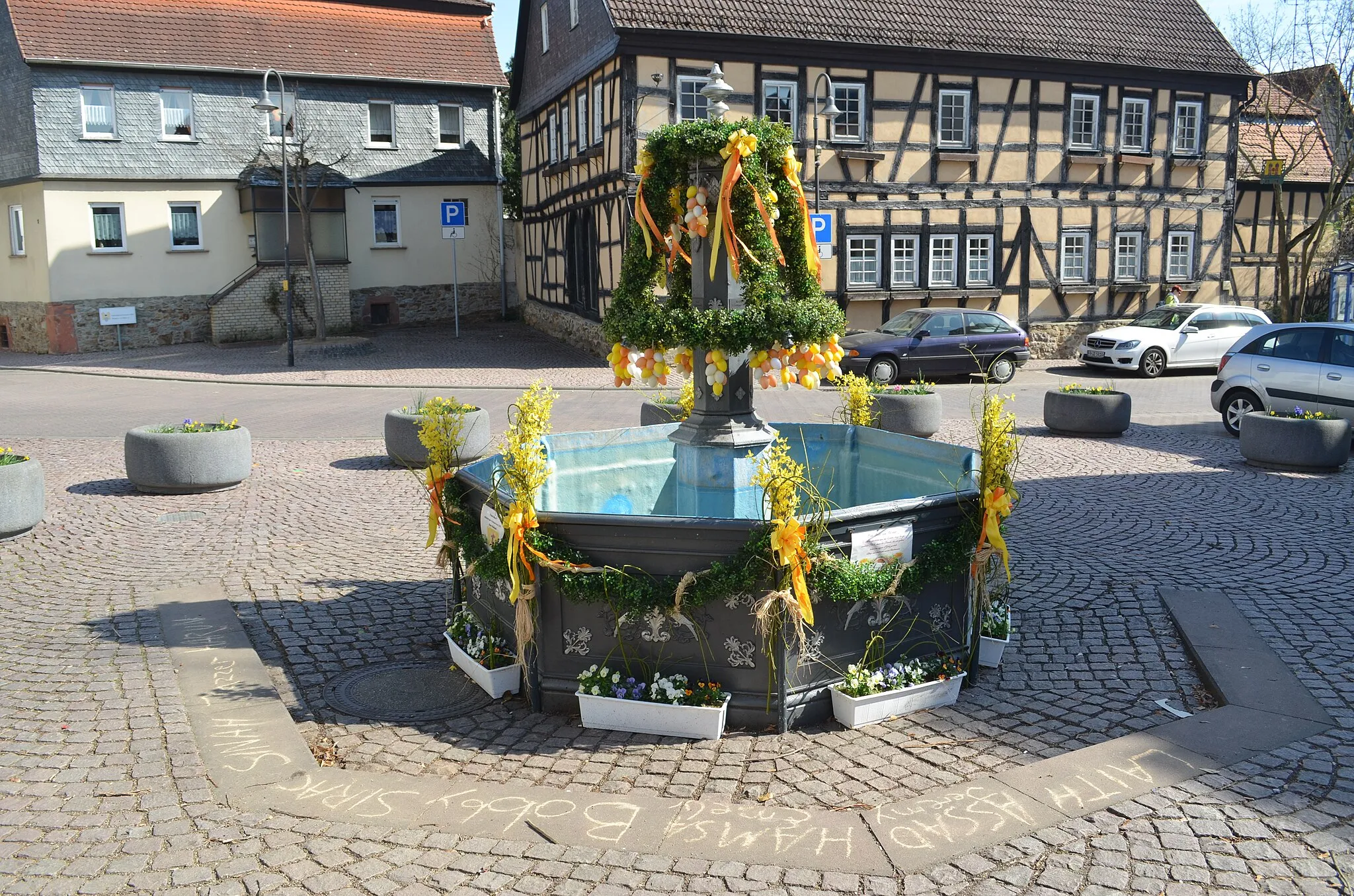 Photo showing: Ober-Rosbach, Homburger Straße, Marktbrunnen