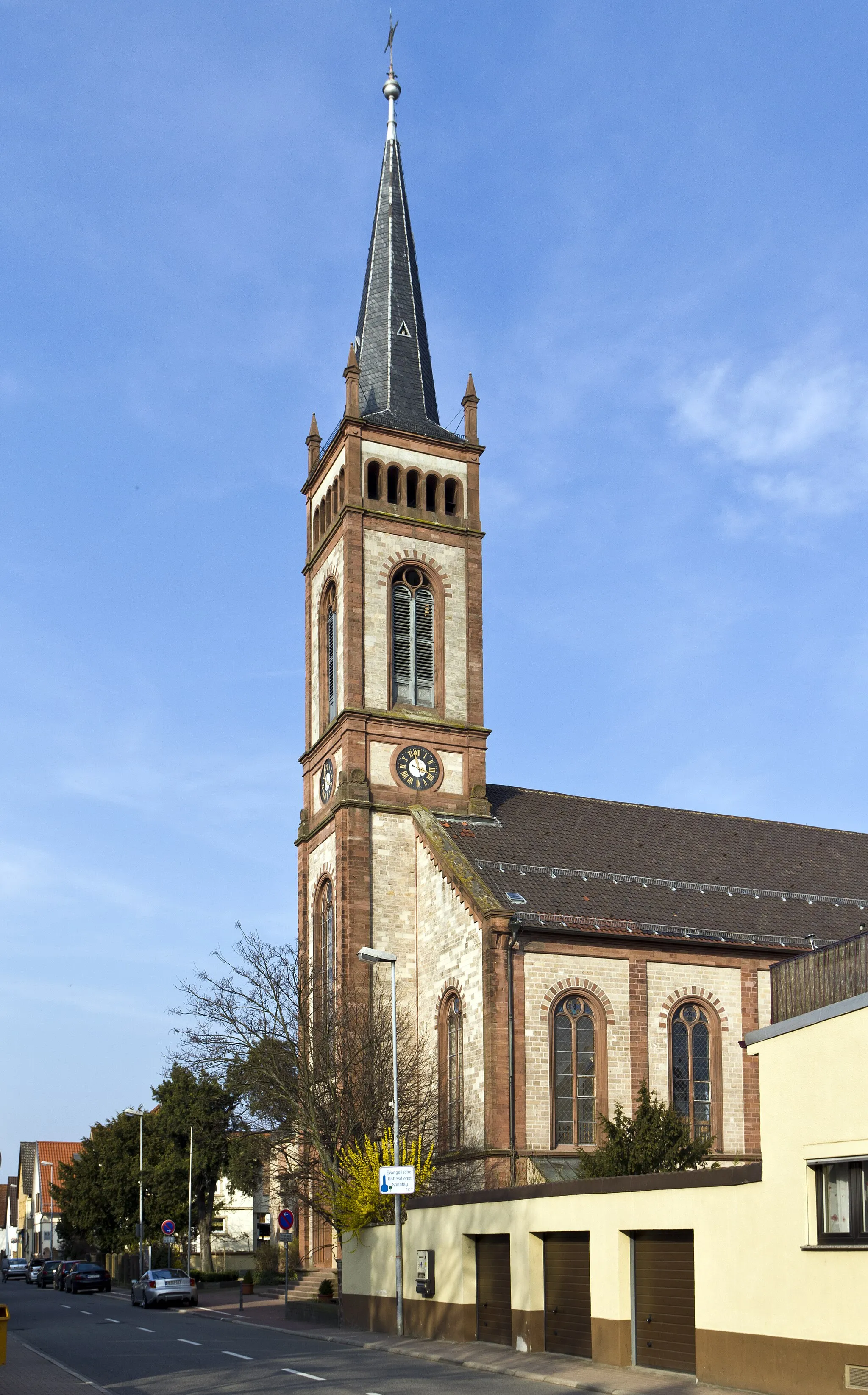 Photo showing: Heddesheim, evangelische Kirche