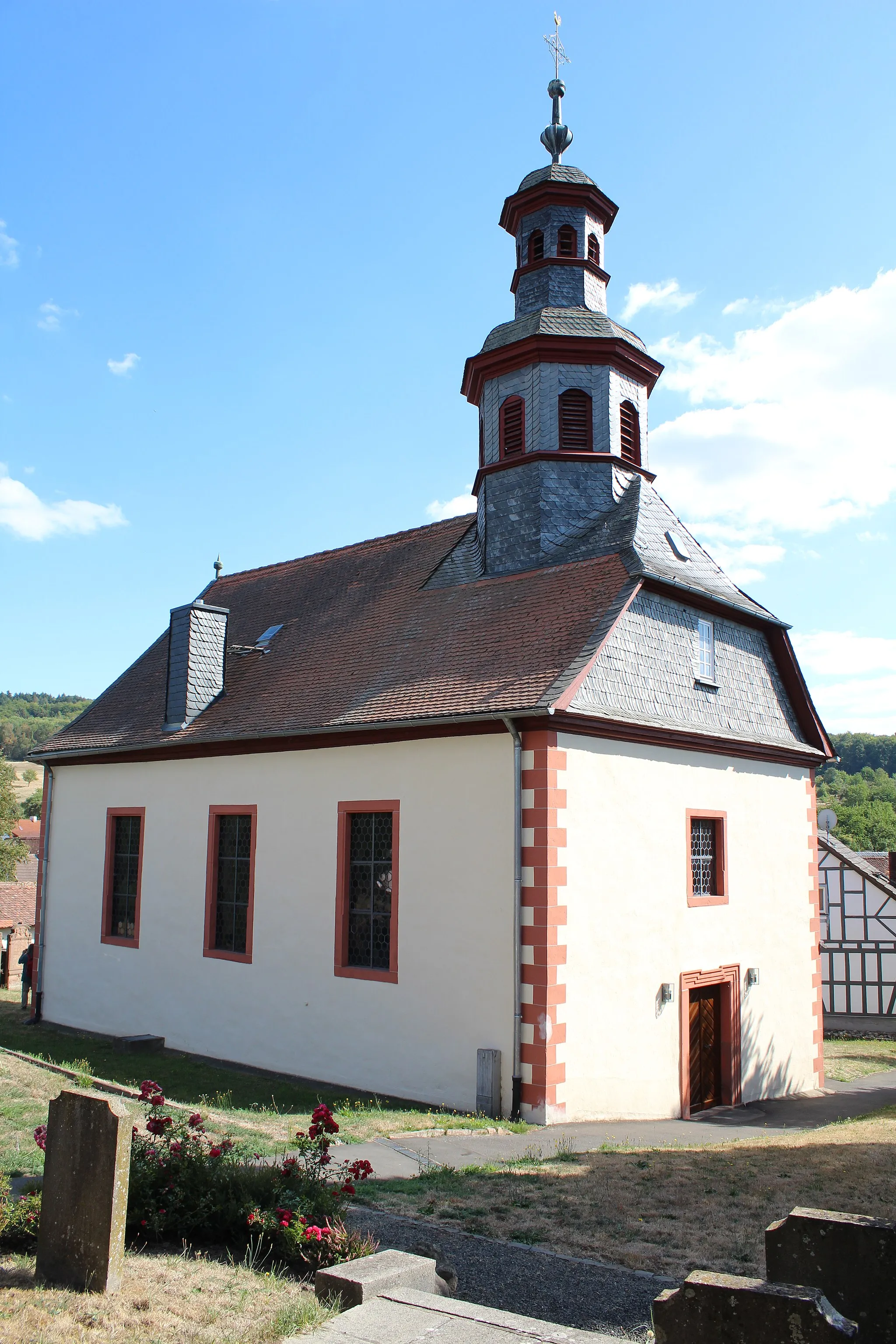 Photo showing: Evangelische Kirche Wallernhausen, Nidda, Wetteraukreis, Hessen, Deutschland