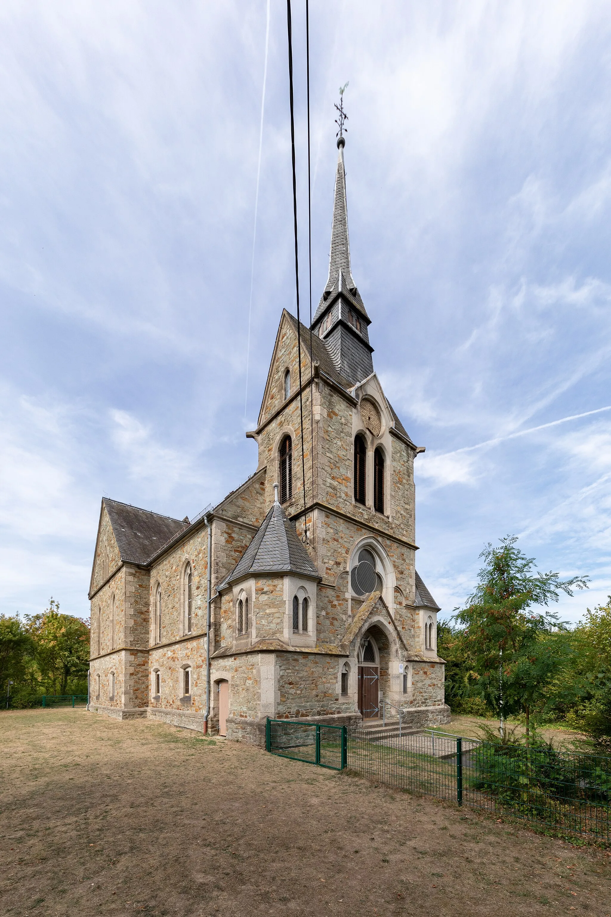 Photo showing: Die 1892 eingeweihte Evangelische Kirche Rambach