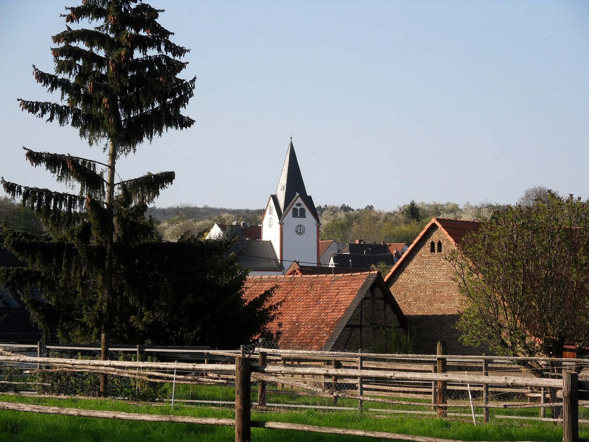 Photo showing: Blick über Wiesbaden-Kloppenheim vom südlichen Ortsrand her