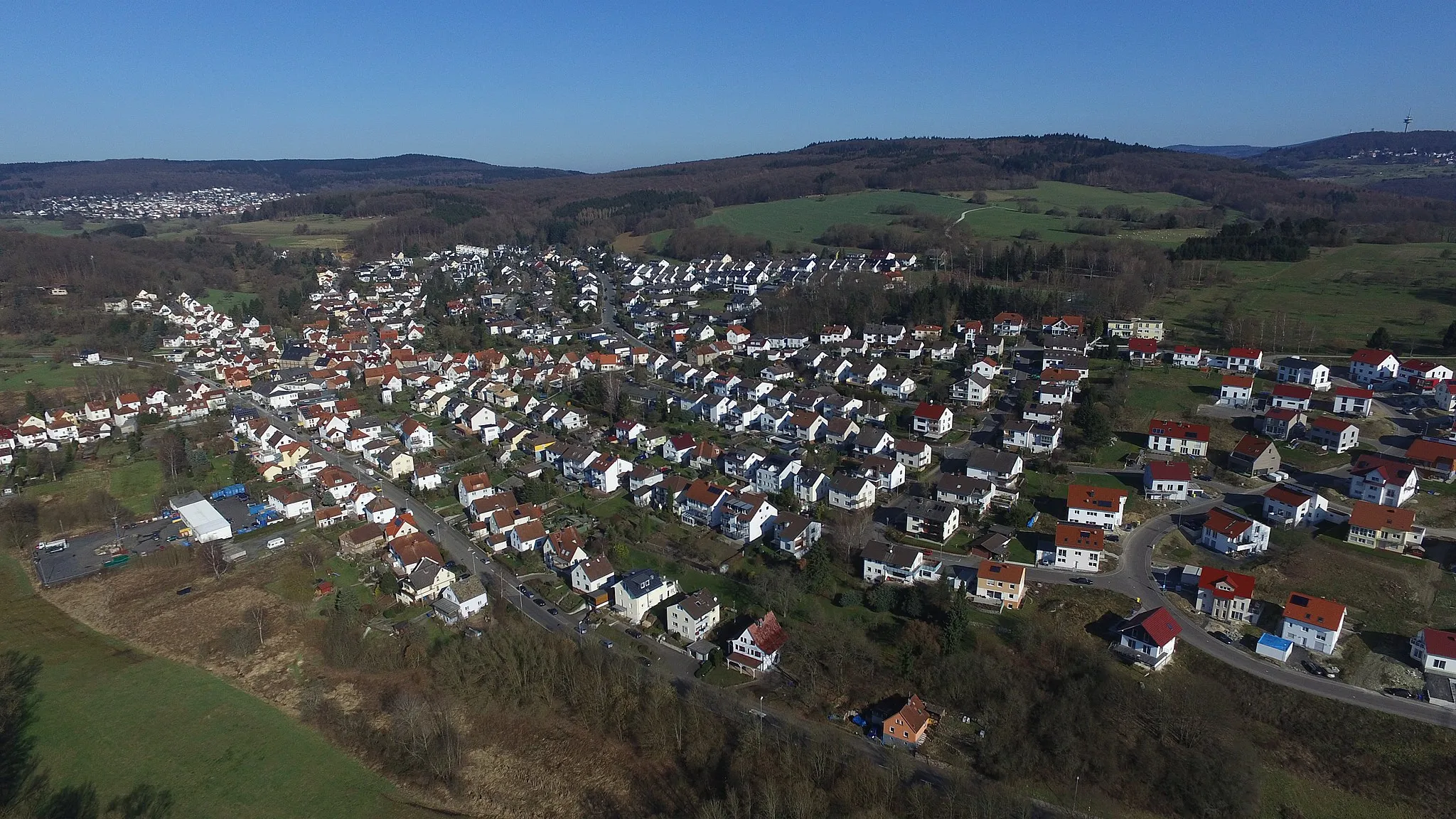 Photo showing: The German village Niederjosbach, on of Eppstein's five areas