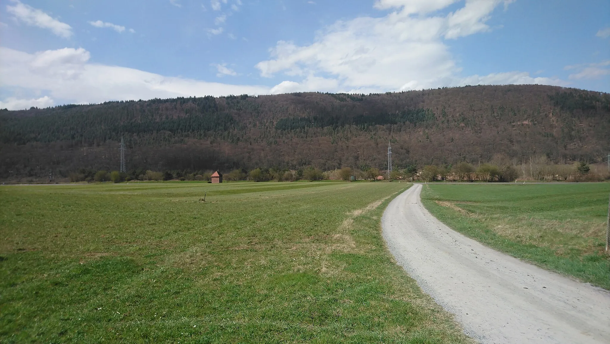 Photo showing: Der Berg Ospis von Bürgstadt aus gesehen