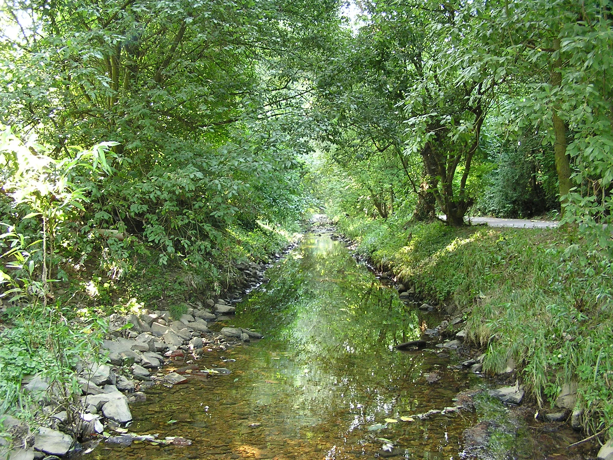 Photo showing: The “Eschbach” in Bad Homburg, Germany