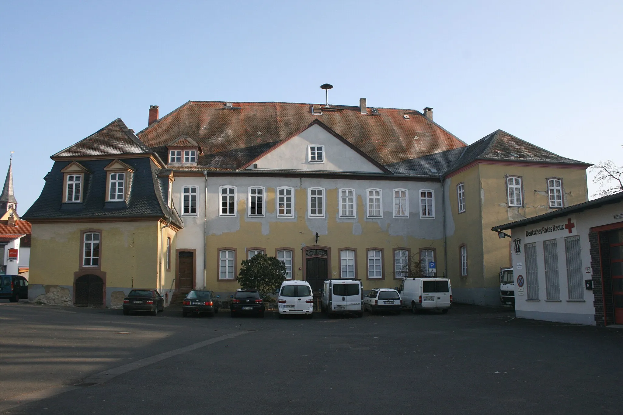 Photo showing: de:Degenfeld'sches Schloss in Groß-Karben, Wetteraukreis. Ansicht von Westen.