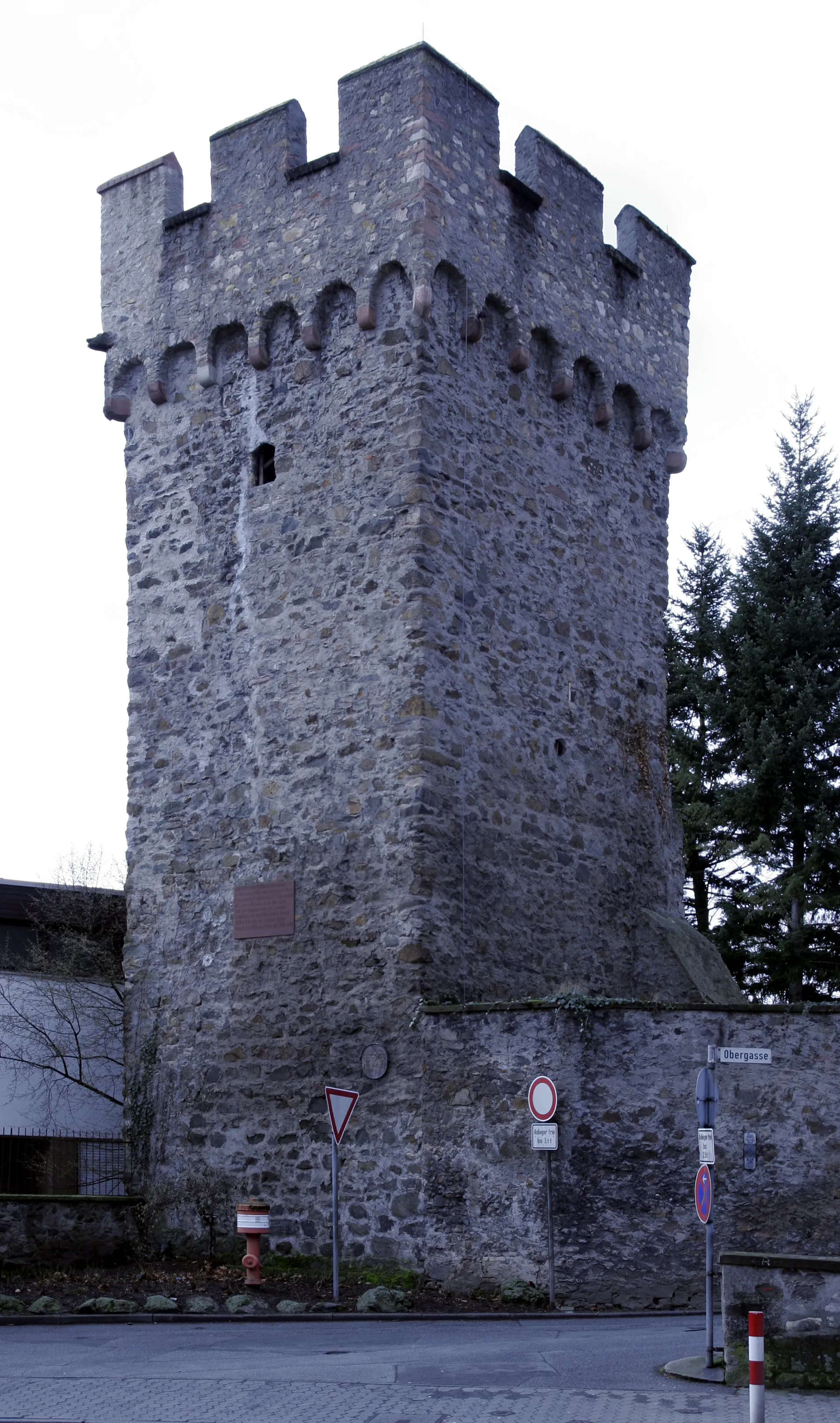 Photo showing: Roter Turm in Bensheim, von ca. 1300