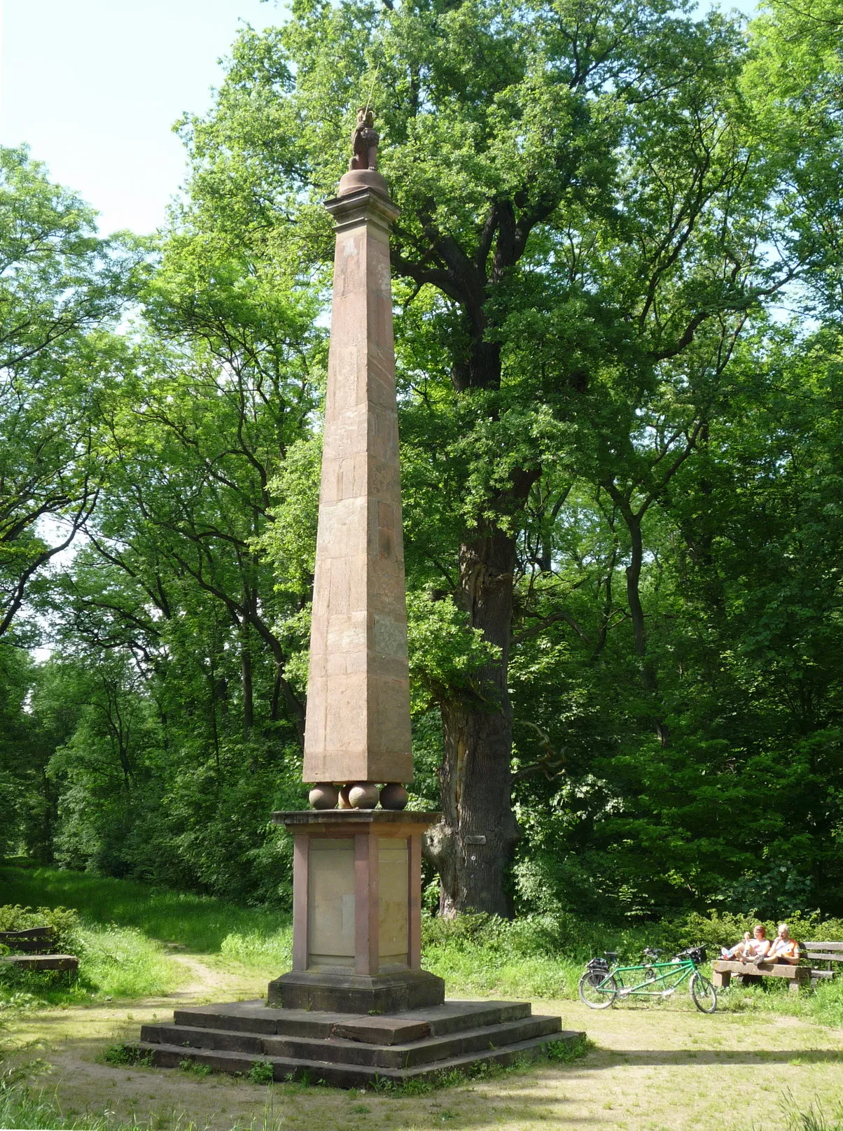 Photo showing: Knoblochsaue: Schwedensäule im Naturschutzgebiet Kühkopf-Knoblochsaue.