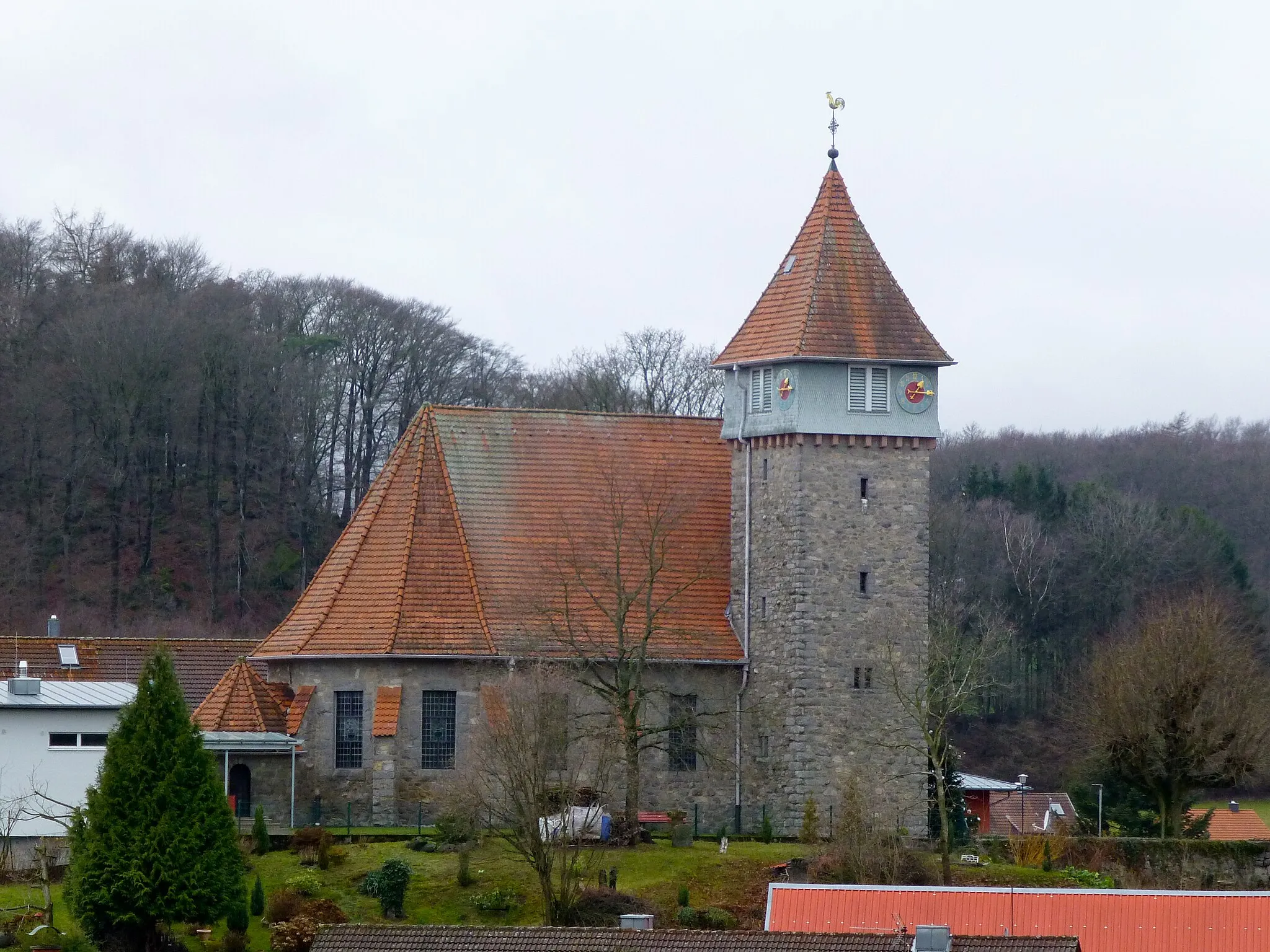 Photo showing: Evangelische Kirche in Gadernheim