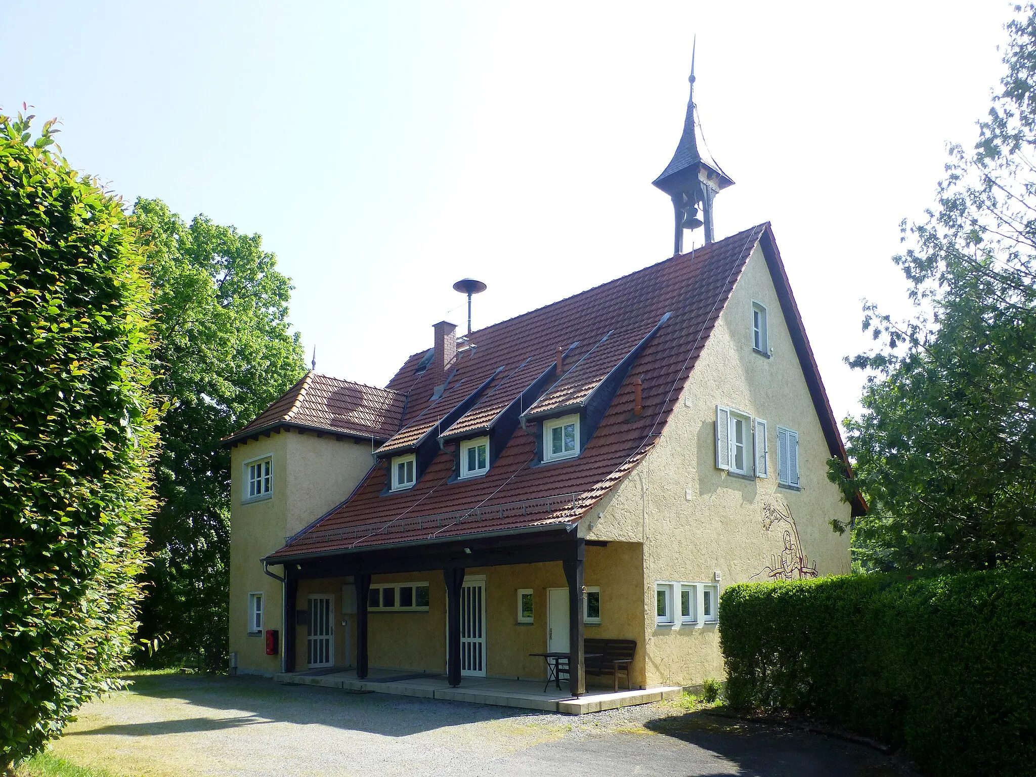 Photo showing: Dorfgemeinschaftshaus am Tannenbuckelweg 3 im Rimbacher Ortsteil Albersbach